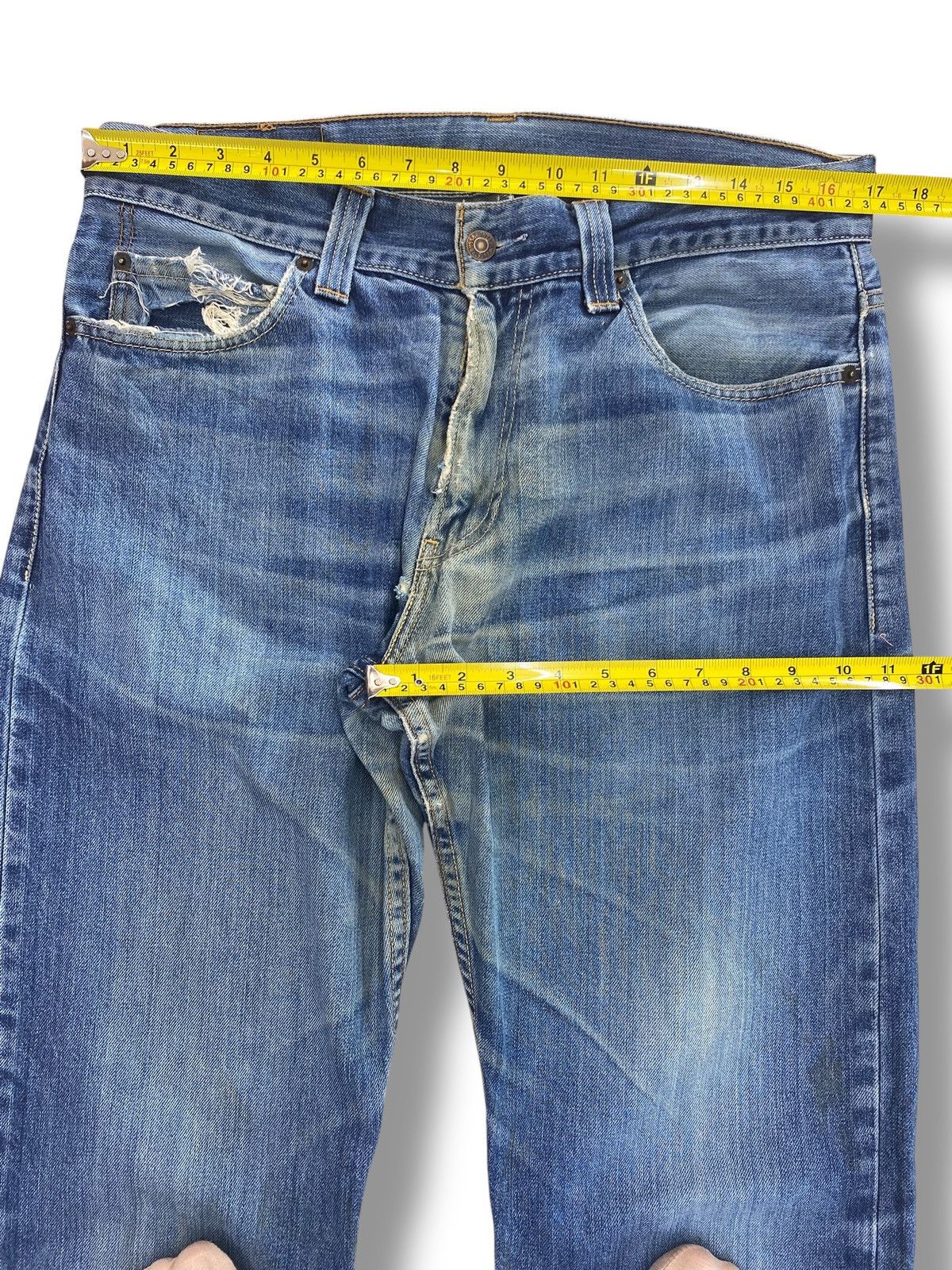 Levi's Levi’s Vintage 506 Whiskers Faded Wash Style Loose Jeans Size US 34 / EU 50 - 9 Thumbnail