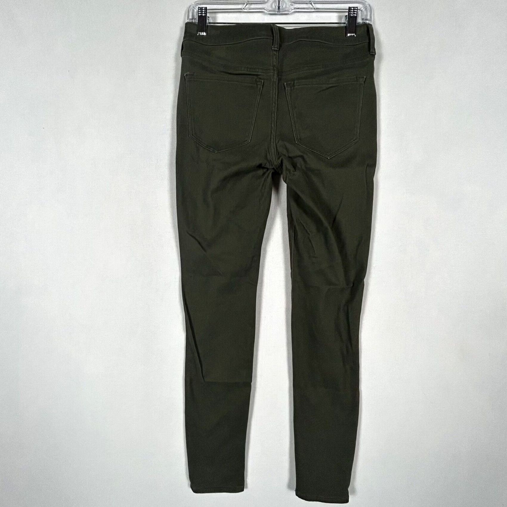 Old Navy Old Navy Jeans Woman Green Skinny Regular Size 2 Mid Rise Cotton Blend Zipper Button Pants Size 26" / US 2 / IT 38 - 7 Thumbnail