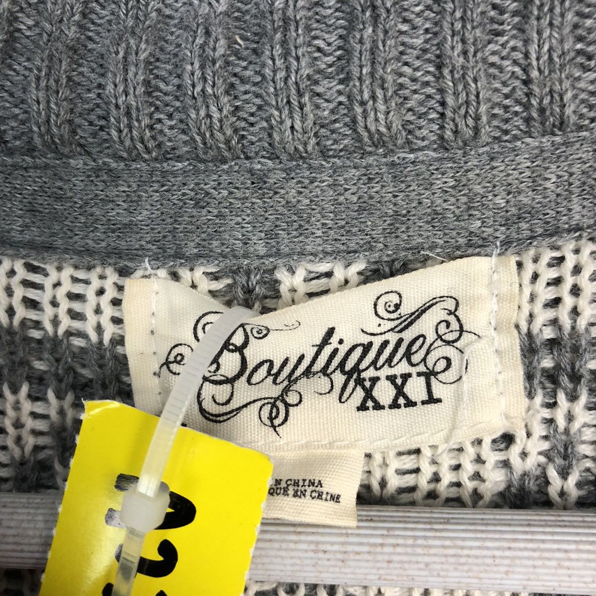 Homespun Knitwear × Japanese Brand Boutique Grey art design cardigan Knitwear #A223 Size US L / EU 52-54 / 3 - 10 Thumbnail