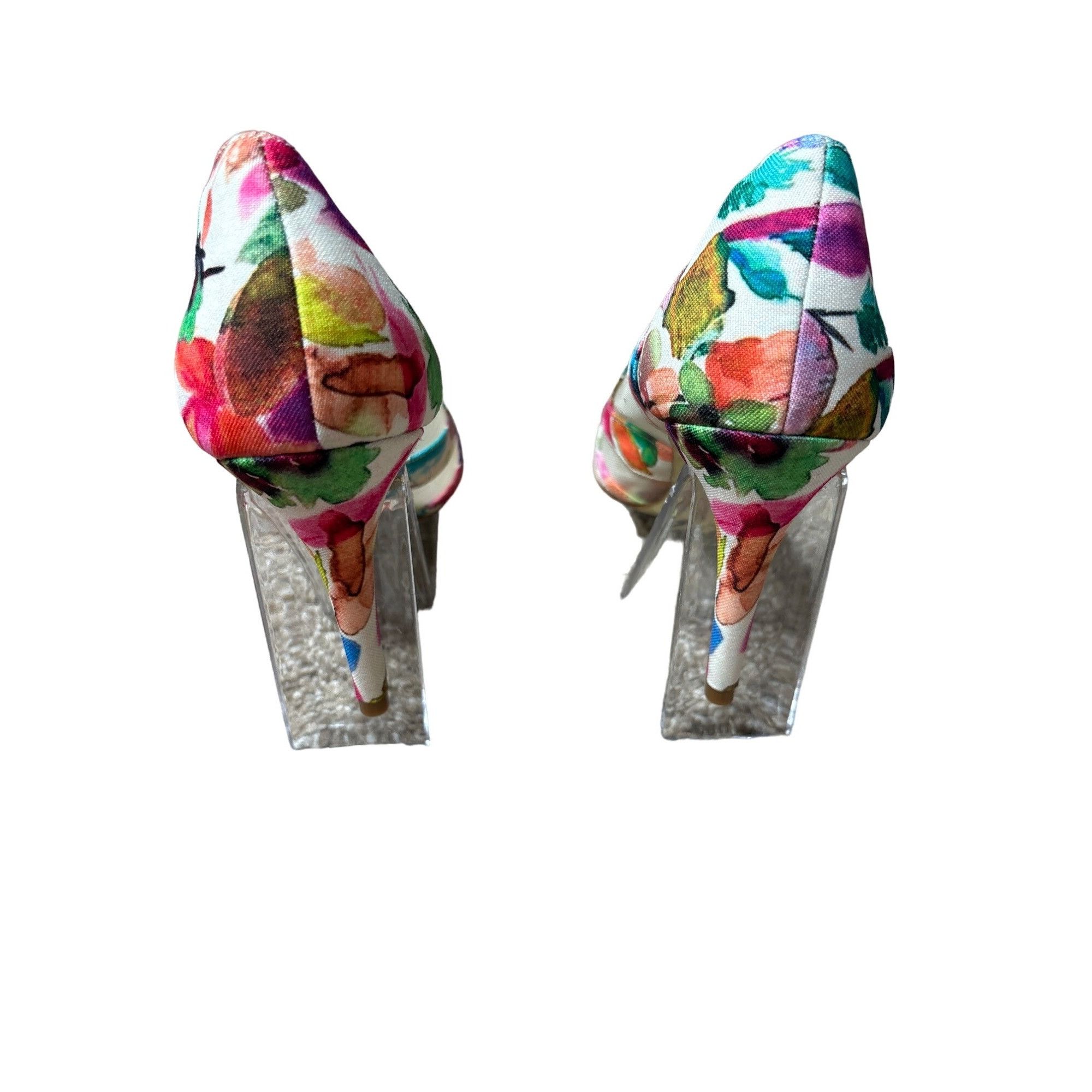 Adrianna Papell ADRIANNA PAPELL WOMEN'S AMAL WATERCOLOR FLORAL PUMPS Size US 7.5 / IT 37.5 - 5 Thumbnail