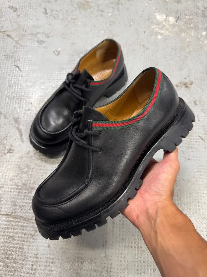 Gucci 2000s Gucci Black Leather Italian Loafers Size US 8 / EU 41 - 1 Thumbnail