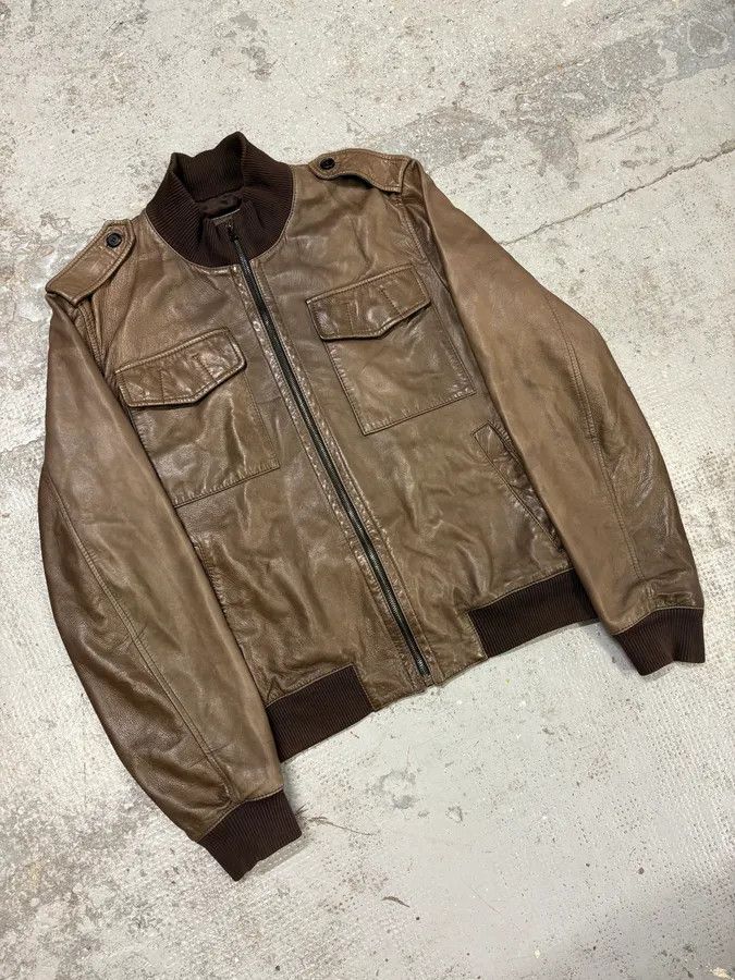 Prada FW2008 Prada Brown Leather Jacket Size US M / EU 48-50 / 2 - 4 Thumbnail