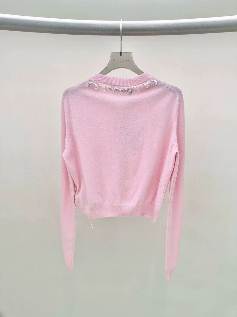 Versace Versace Pink pearl cardigan Size M / US 6-8 / IT 42-44 - 2 Thumbnail