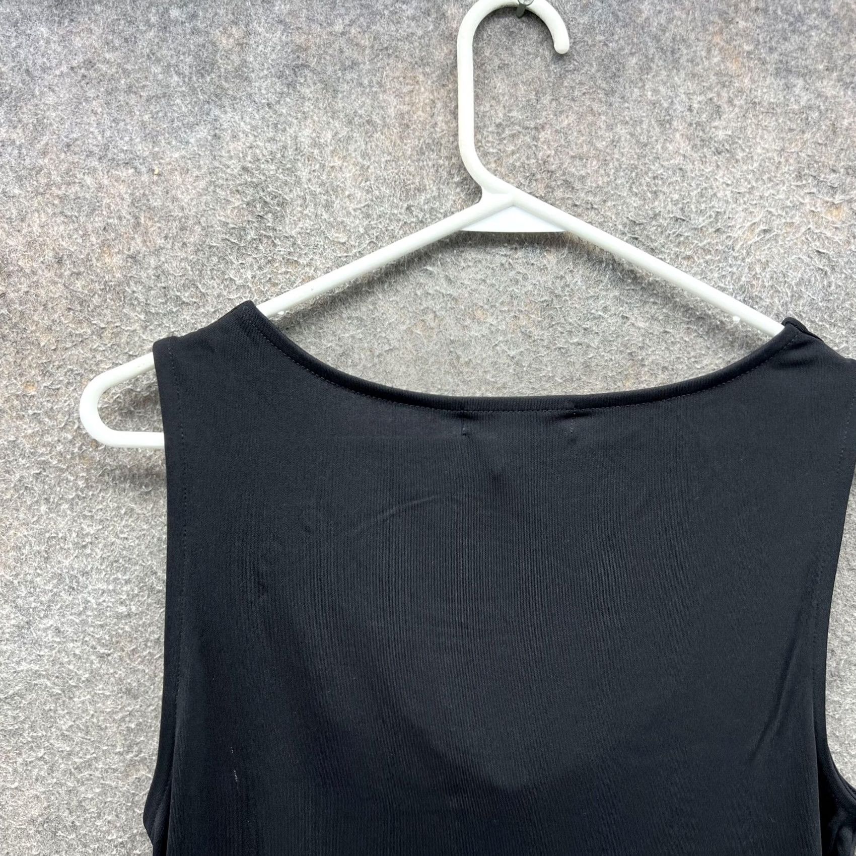 Ralph Lauren Lauren Ralph Lauren Tank Top Womens Medium Black Cowl Neck Sleeveless Jersey Size M / US 6-8 / IT 42-44 - 5 Thumbnail