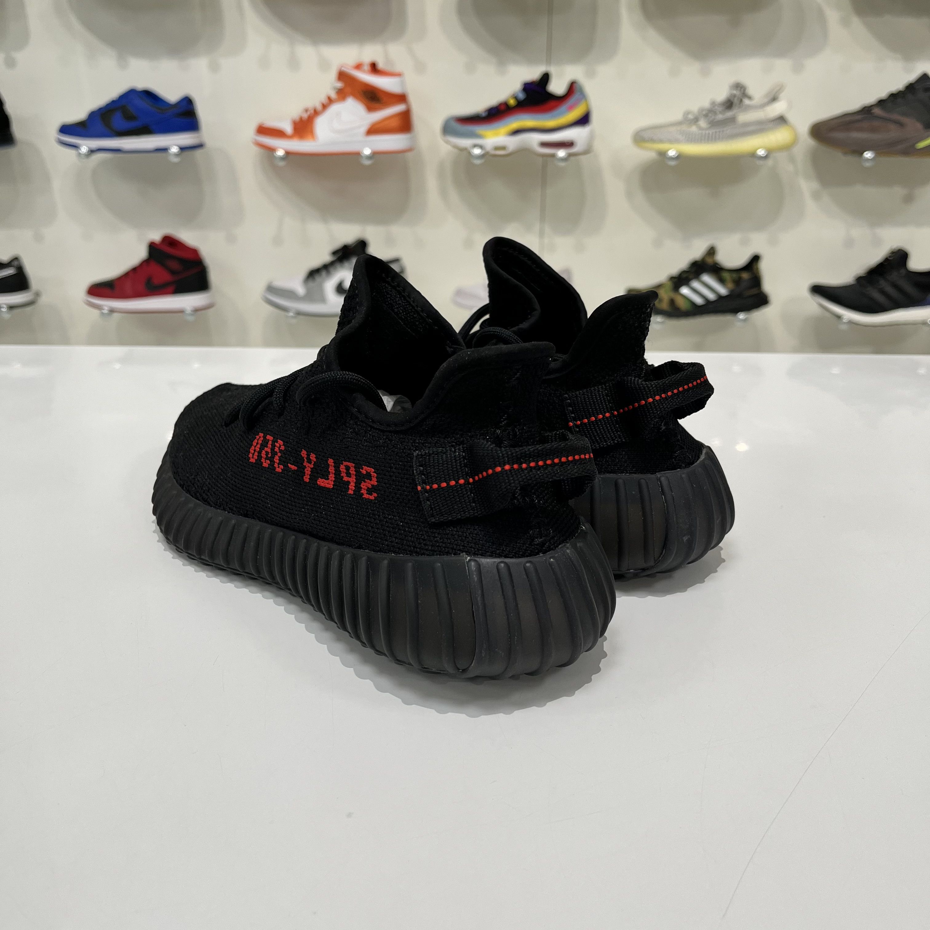 Adidas Adidas Yeezy Boost 350 V2 Black Red Size US 5 / EU 37 - 4 Thumbnail