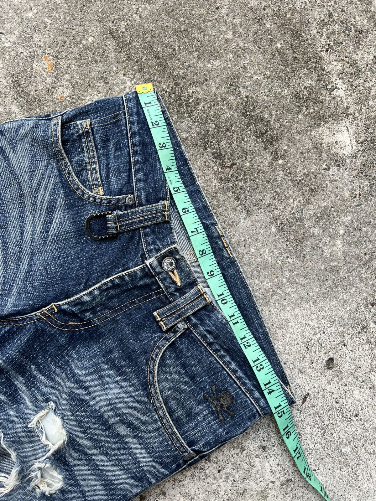 Japanese Brand 💥Japanese Brand Roen Distress Punk Jean Very Rare Size US 30 / EU 46 - 3 Thumbnail