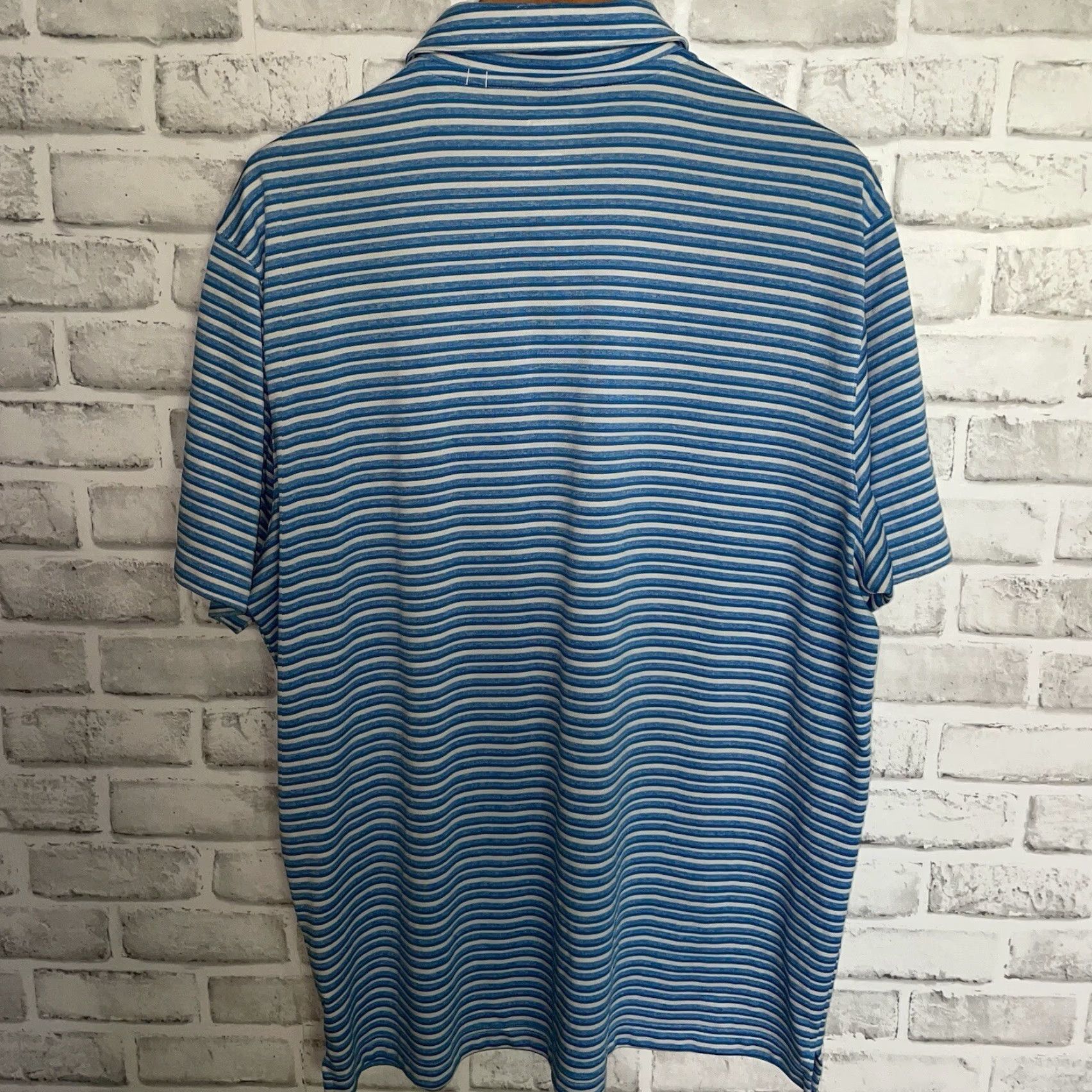 Puma Puma Polo Shirt Striped Blue XL Mens Athletic Polo Shirt Size US XL / EU 56 / 4 - 5 Thumbnail