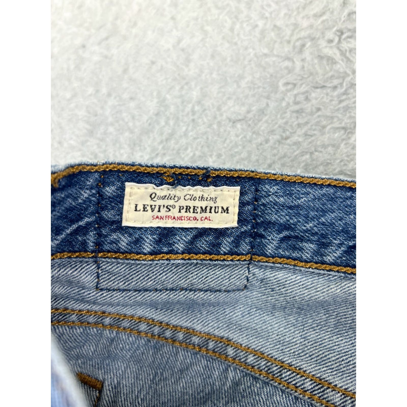 Levi's Levis Jeans Womens 26 Blue Denim 501 Tapered Premium Big E XX Button Fly Cotton Size 26" / US 2 / IT 38 - 6 Thumbnail