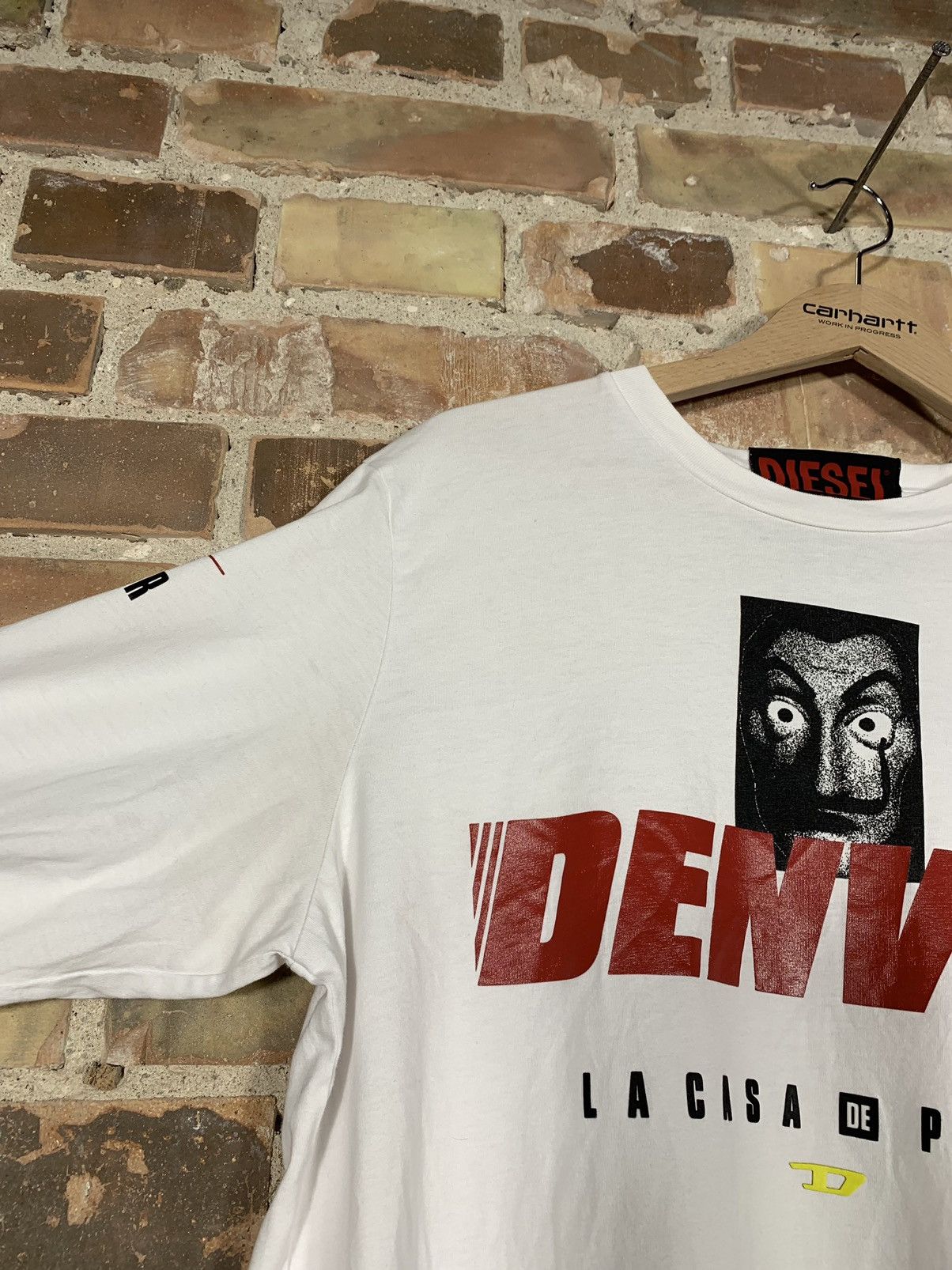 Diesel × Vintage Diesel La casa de papel avant garde longsleeve t shirt tee Size US L / EU 52-54 / 3 - 6 Thumbnail