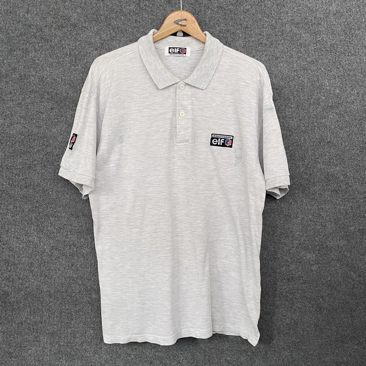 Vintage 1990s Elf Motorsport Polo T Shirt Size US L / EU 52-54 / 3 - 1 Thumbnail