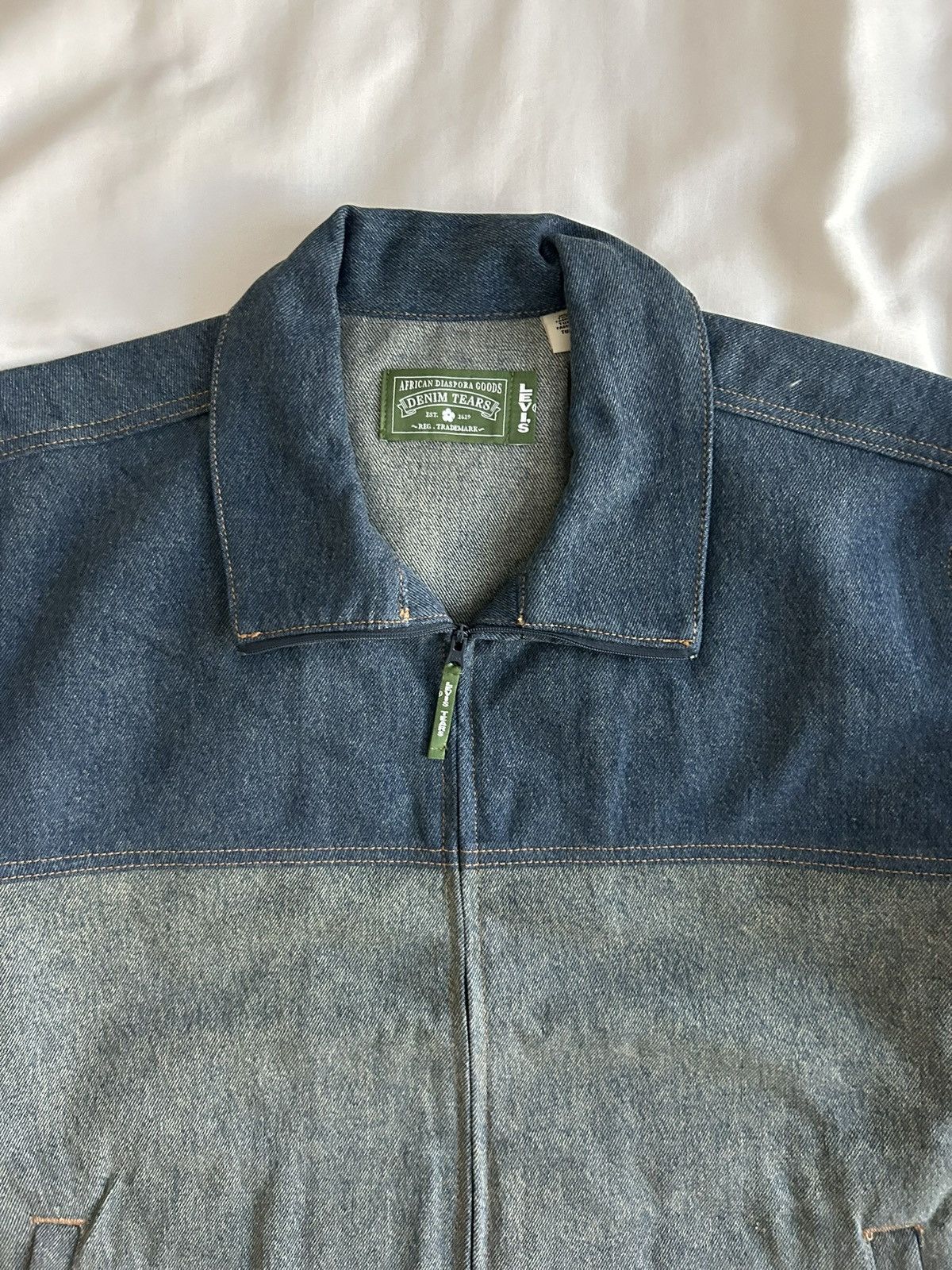DENIM TEARS × Levi's Denim Tears Levis Denim Track Jacket Cotton Fleur De-Lis Size US L / EU 52-54 / 3 - 3 Thumbnail