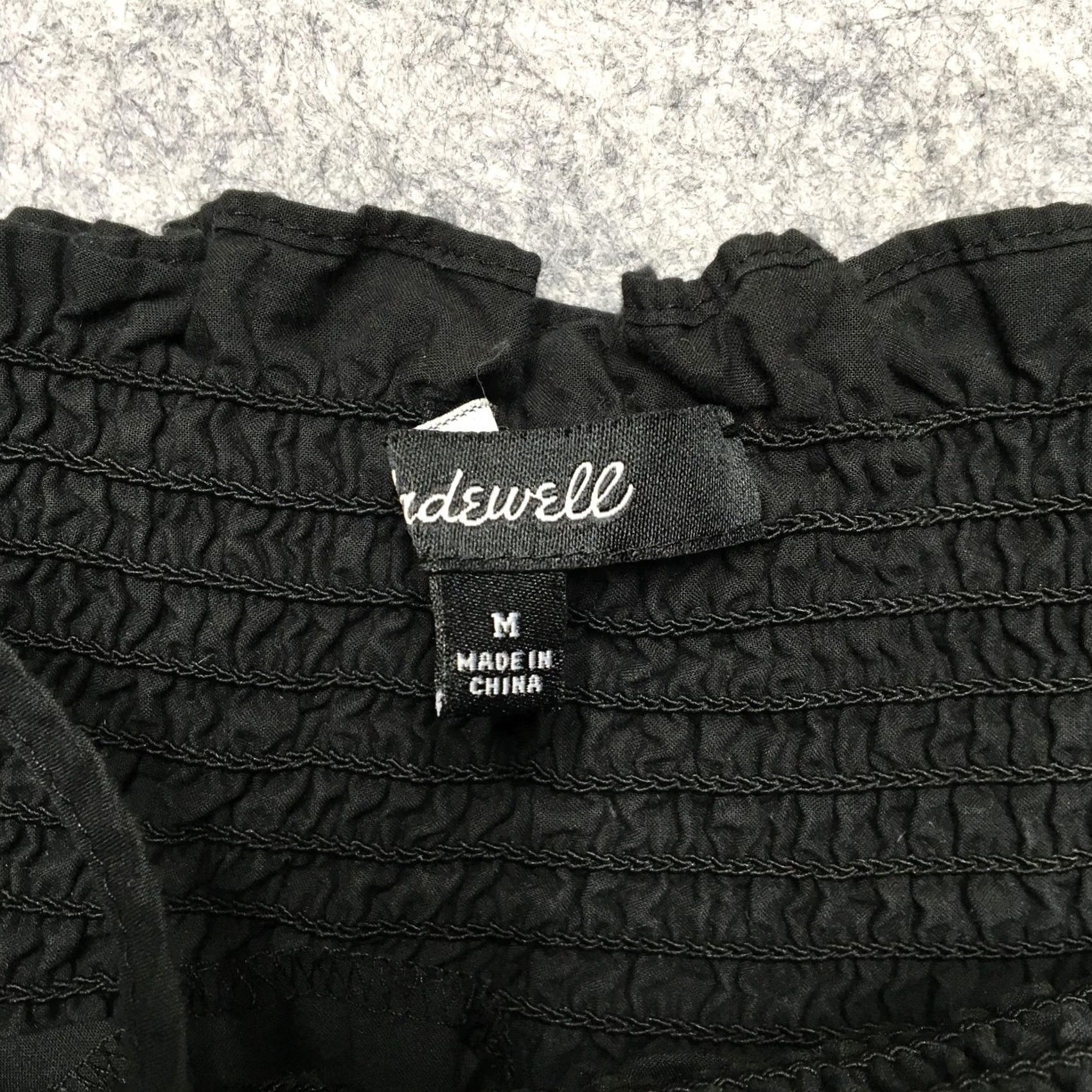 Madewell Madewell Skirt Womens M Black Eyelet Lace Mini Boho Elastic Waist Summer Size 32" / US 10 / IT 46 - 3 Thumbnail