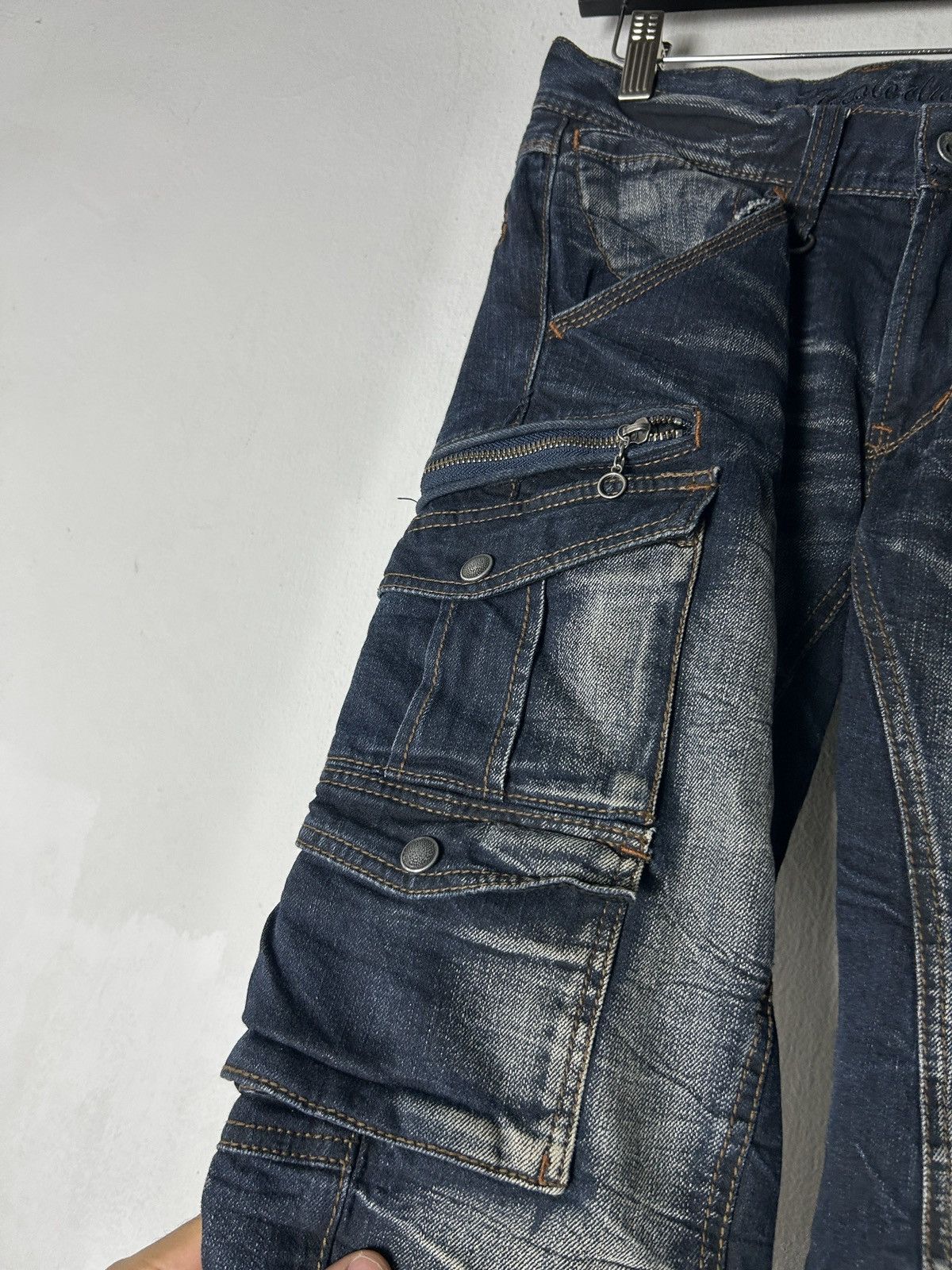 Nicole Club Nicole Club For Men multi pocket sick faded grunge punk Size US 29 - 6 Thumbnail