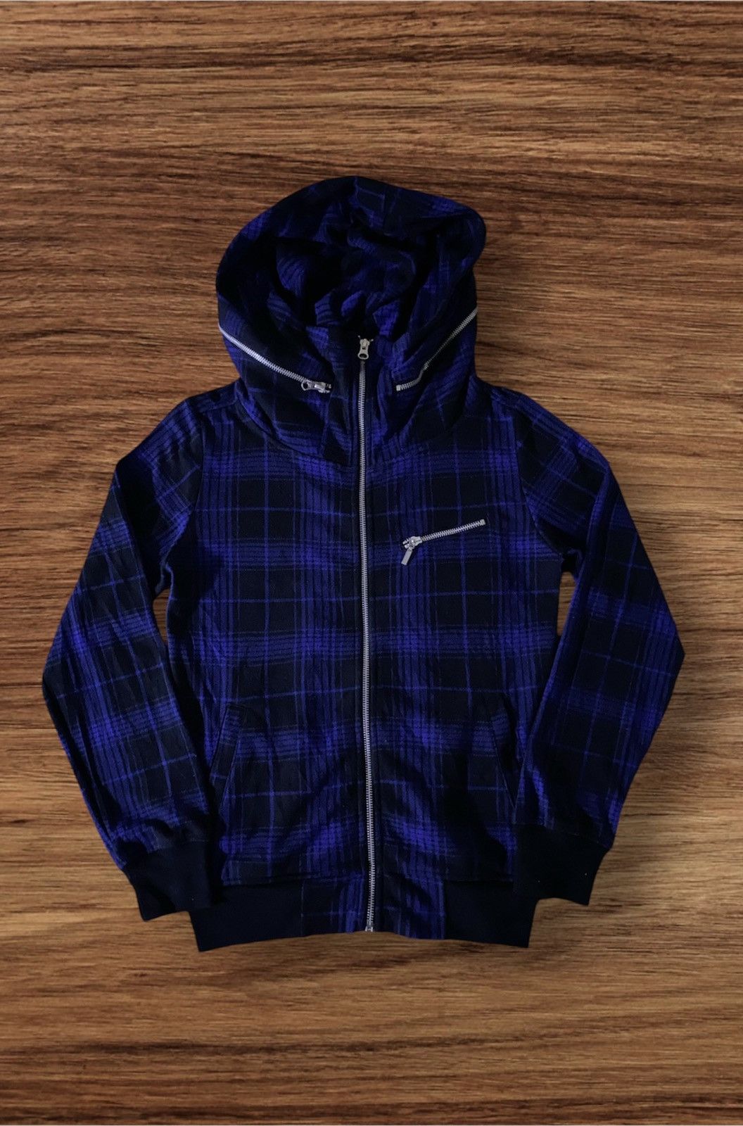 Japanese Brand Japanese Brand PLUS ONE Punk Design Style Hoodie Size US S / EU 44-46 / 1 - 1 Thumbnail