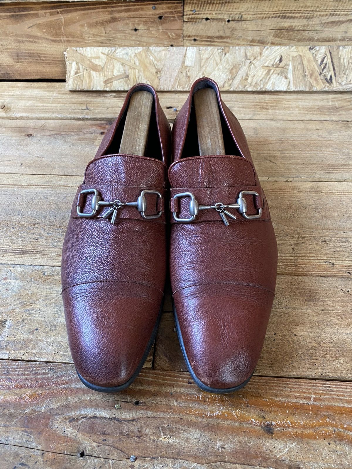 Gucci Gucci horsebit oxford cap-toe leather shoes sz uk 9 Size US 10 / EU 43 - 1 Thumbnail