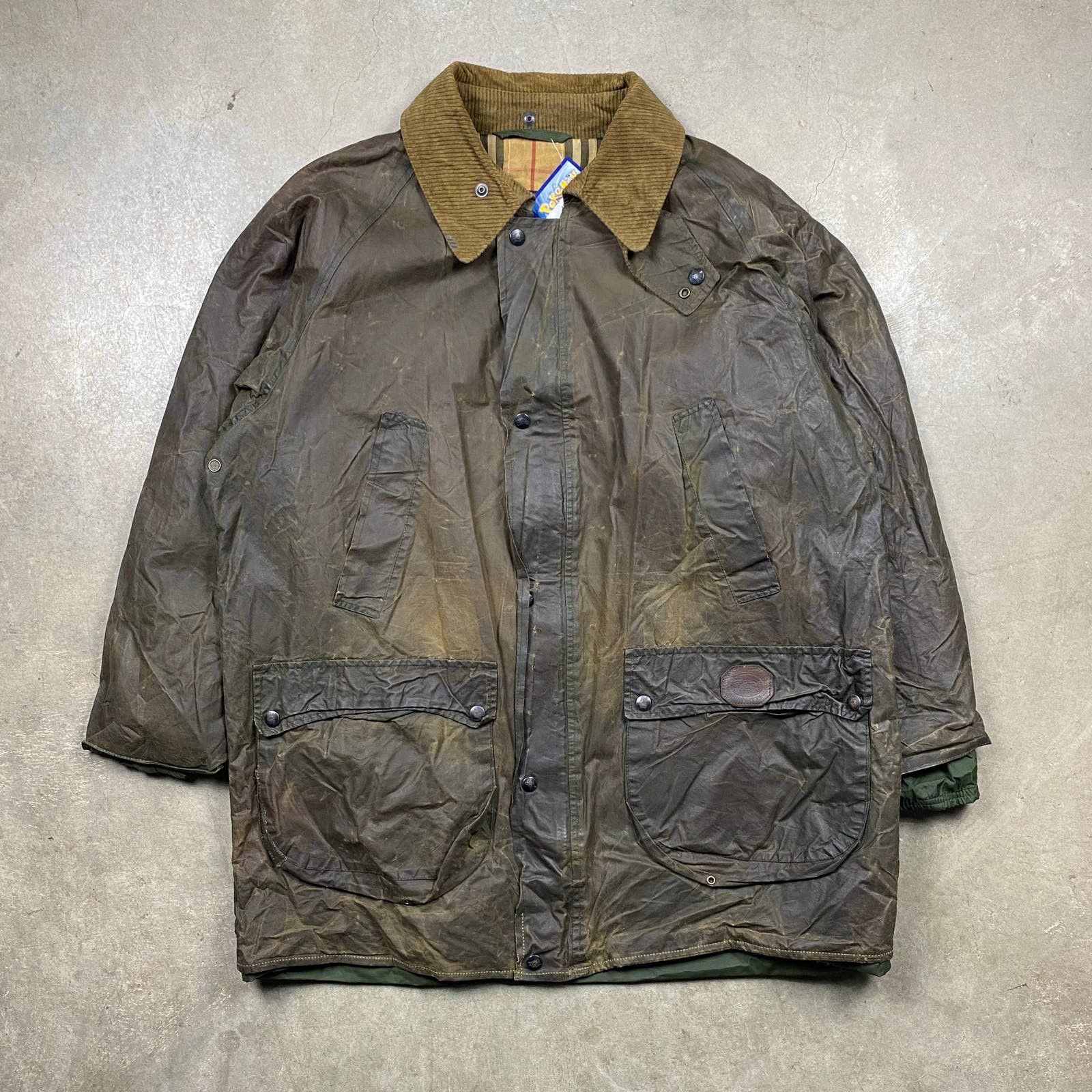 image of Vintage Burberry Jacket in Brown, Men's (Size XL)