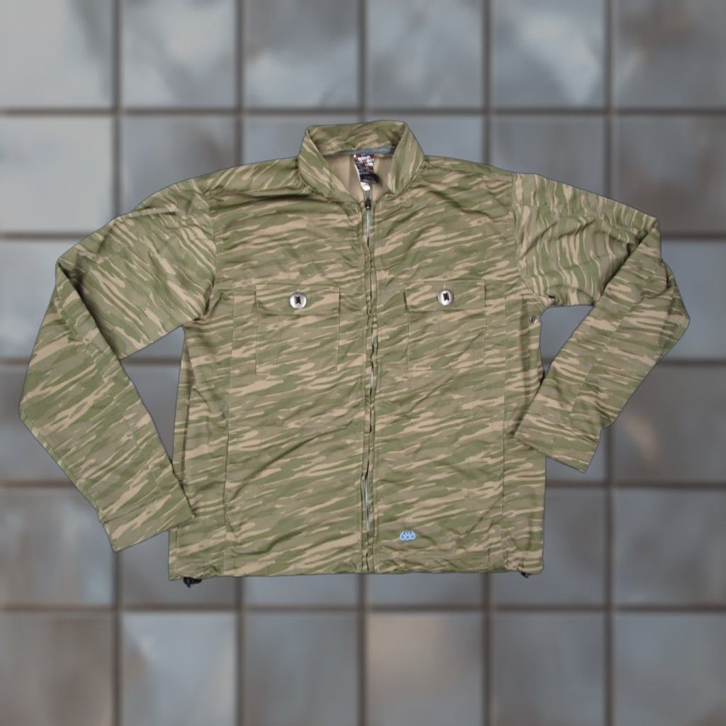 686 686 Bomber Jacket Mens Medium Green Camo Full Zip Pockets Polyester Camouflage Army Outdoor Skiing Size US M / EU 48-50 / 2 - 1 Thumbnail