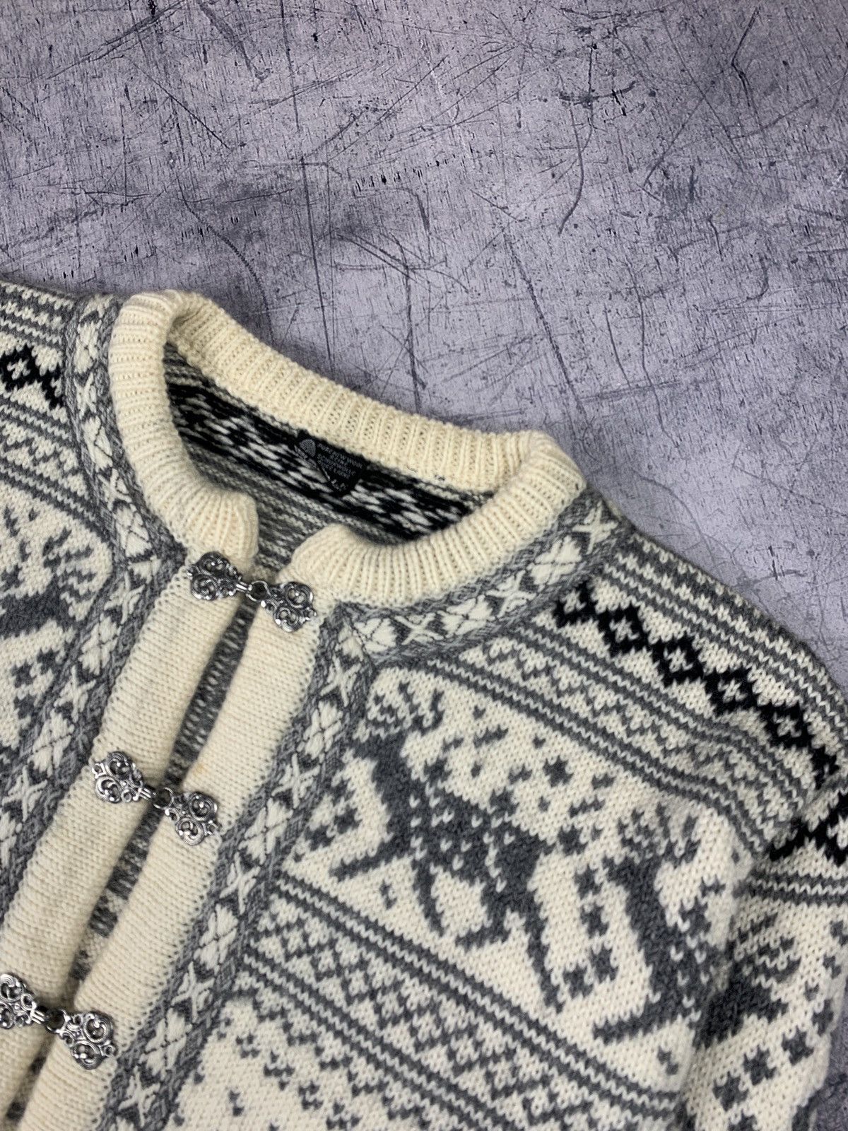 Dale Of Norway × Vintage Vintage Rare Dale Of Norway Knitted 90s Cardigan Sweater Size US M / EU 48-50 / 2 - 2 Thumbnail