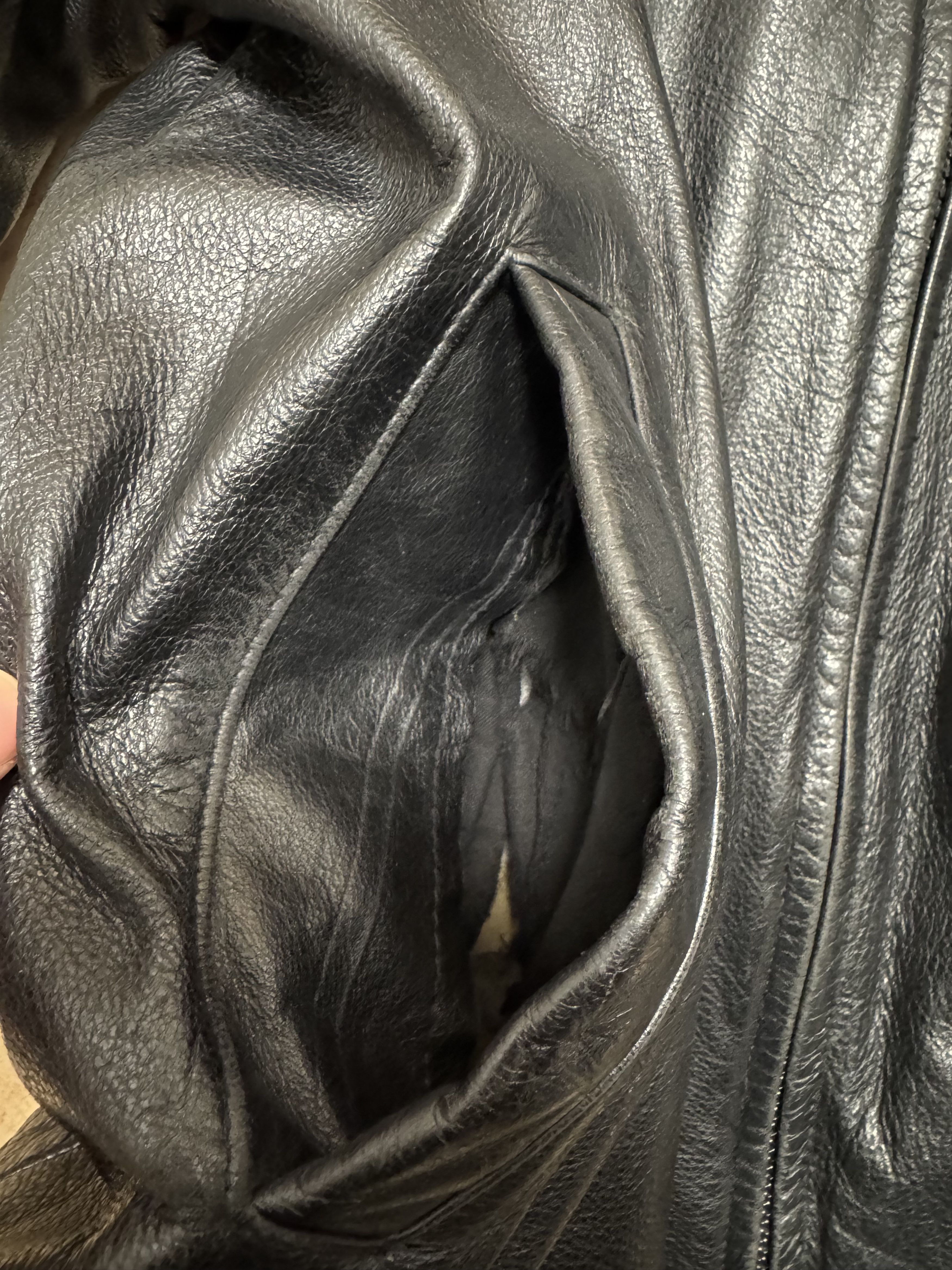 Dockers Dockers Leather Jacket Mens Mediumt Black Full Zip Size US M / EU 48-50 / 2 - 5 Thumbnail