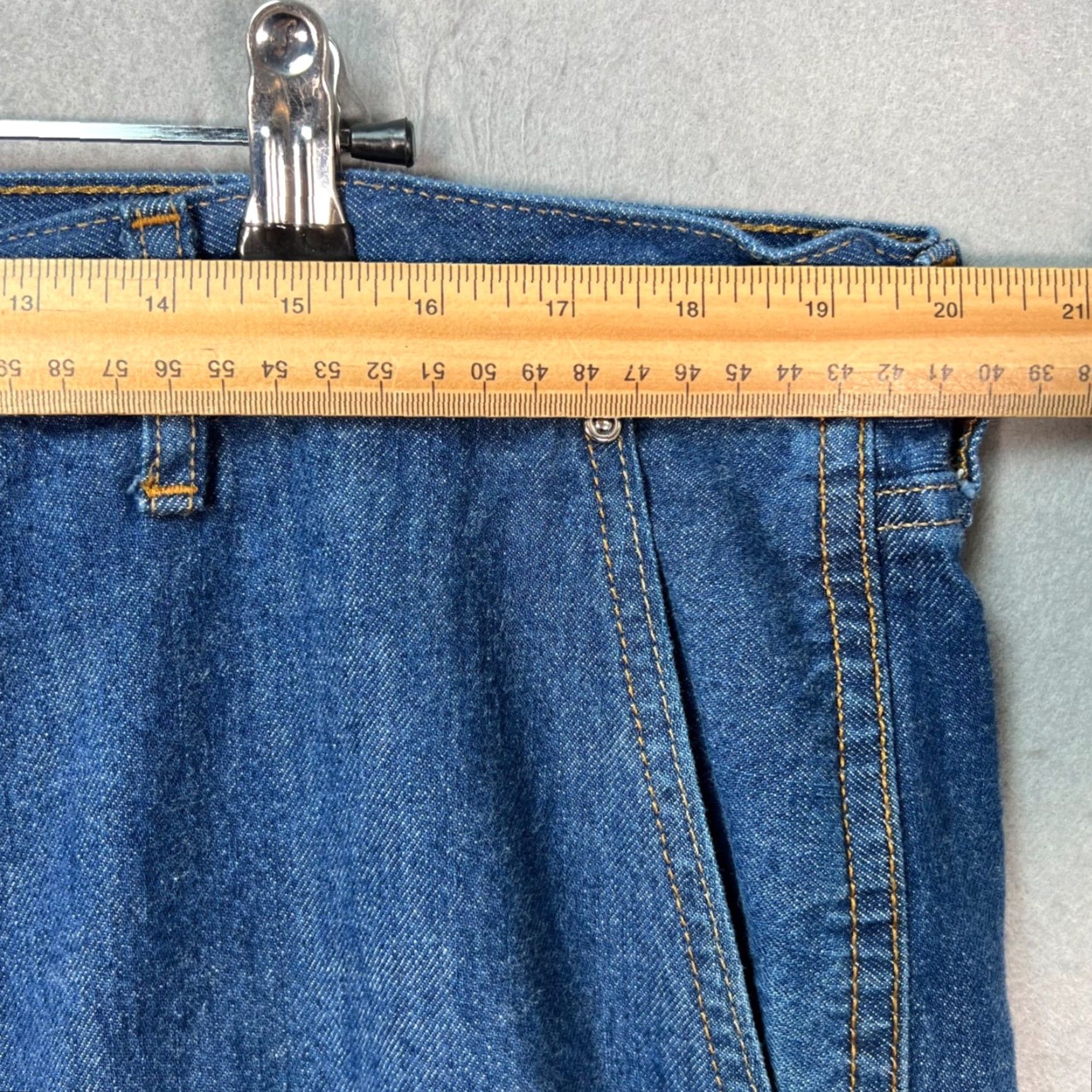 Abercrombie & Fitch Abercrombie & Fitch Jeans Mens 38 x 30 Baggy Denim Lightweight Cotton Blend 90s Straight 5-Pocket Blue Summer Spring Fall Winter Mens Size US 38 / EU 54 - 5 Thumbnail