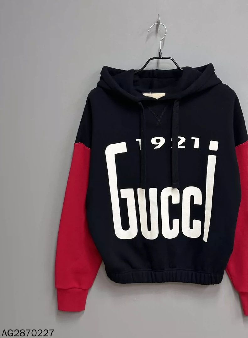 Gucci Gucci Stitching black and red letter logo hoodie 2501-Nexta Size US XS / EU 42 / 0 - 2 Thumbnail