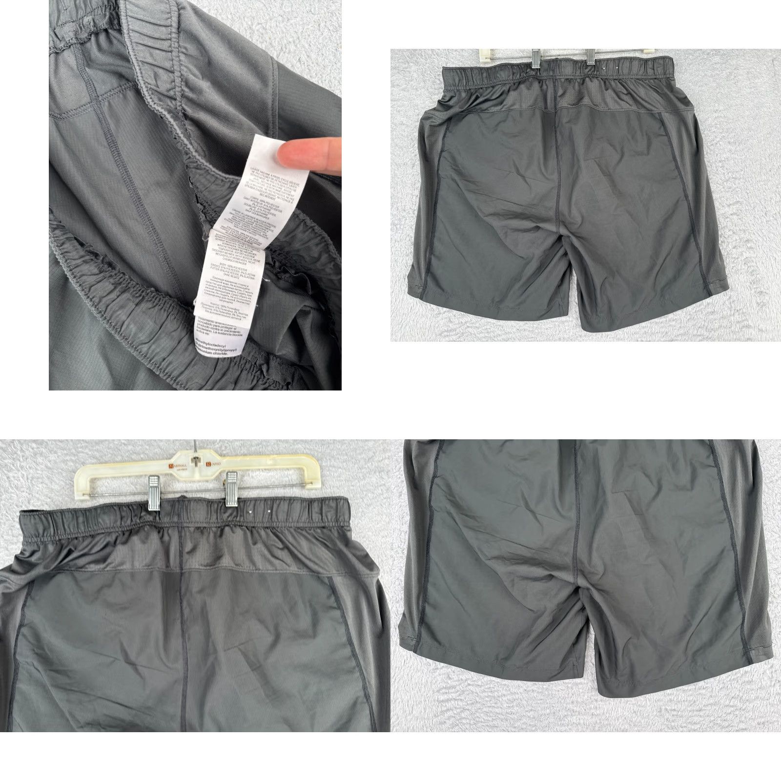 Vintage Columbia Shorts Mens XL Gray 100% Polyester Cargo Pockets Quick Dry Lightweight Inseam 8in Athletic Outdoor Beach Size US 36 / EU 52 - 9 Thumbnail