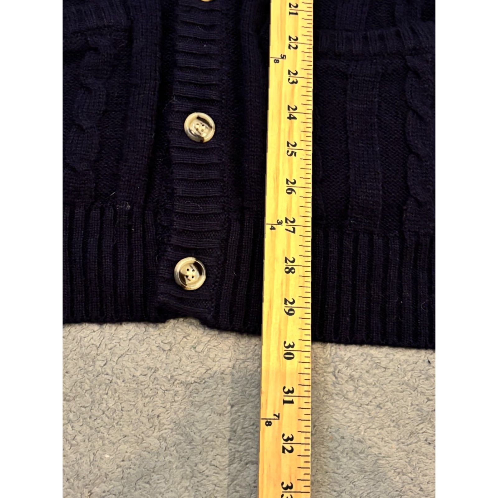 Vintage VINTAGE Cambridge Classics Cardigan Sweater Mens Large Blue Acrylic Wool by Mervyns Size US L / EU 52-54 / 3 - 4 Thumbnail