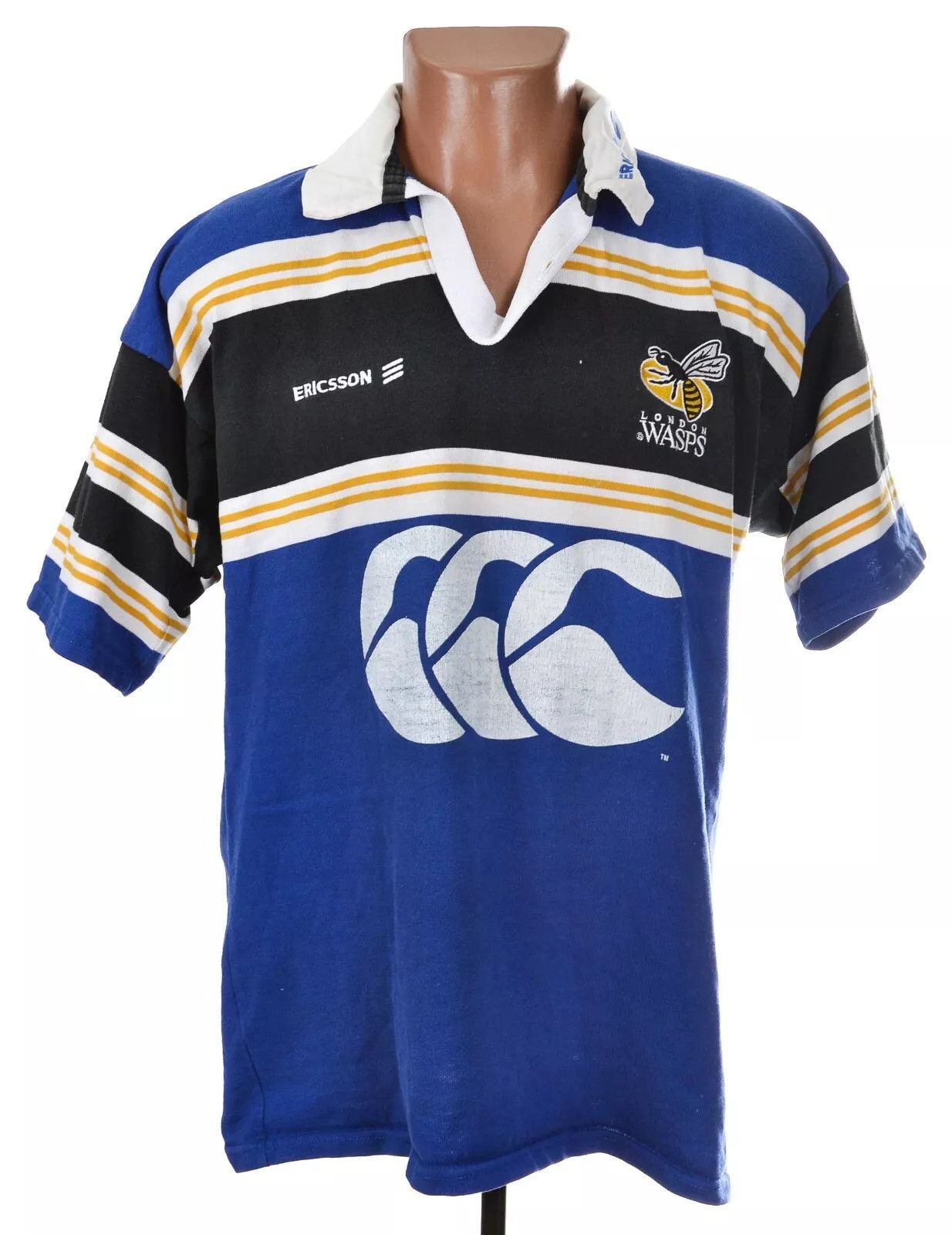 Canterbury of New Zealand LONDON WASPS RUGBY SHIRT JERSEY CANTERBURY SIZE L ADULT Size US L / EU 52-54 / 3 - 1 Thumbnail