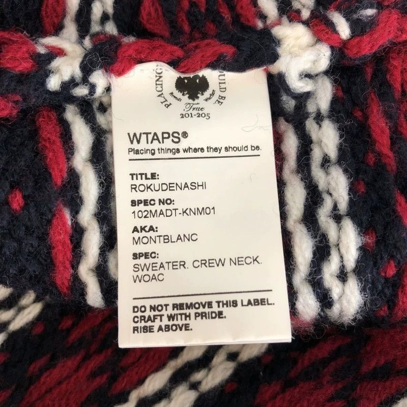 Wtaps WTAPS MONTBLANC M crewneck striped new thick stretchy Size US M / EU 48-50 / 2 - 5 Thumbnail