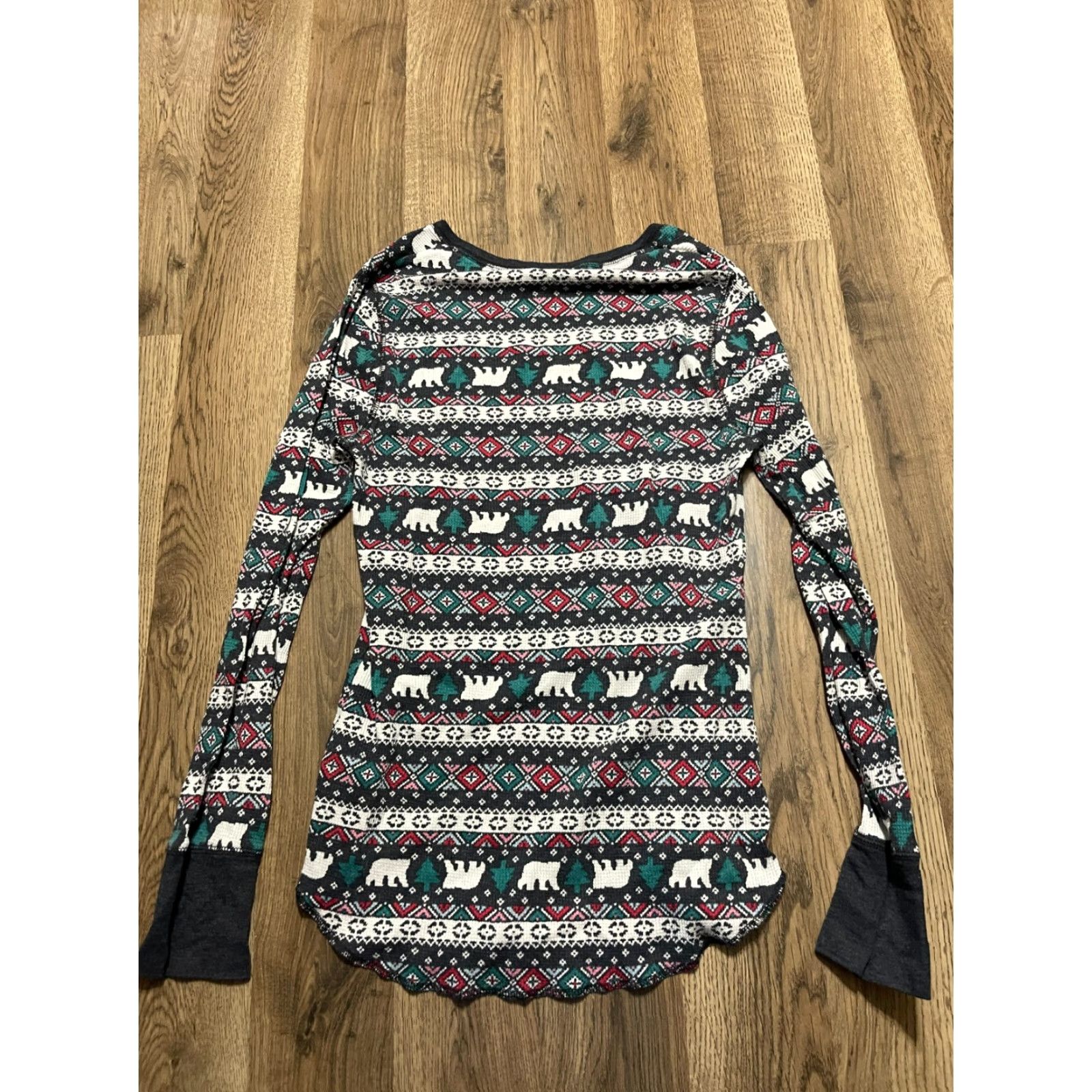 Old Navy Old Navy PJ Set Women's Large Multicolor Winter Long Sleeve Size L / US 10 / IT 46 - 3 Thumbnail