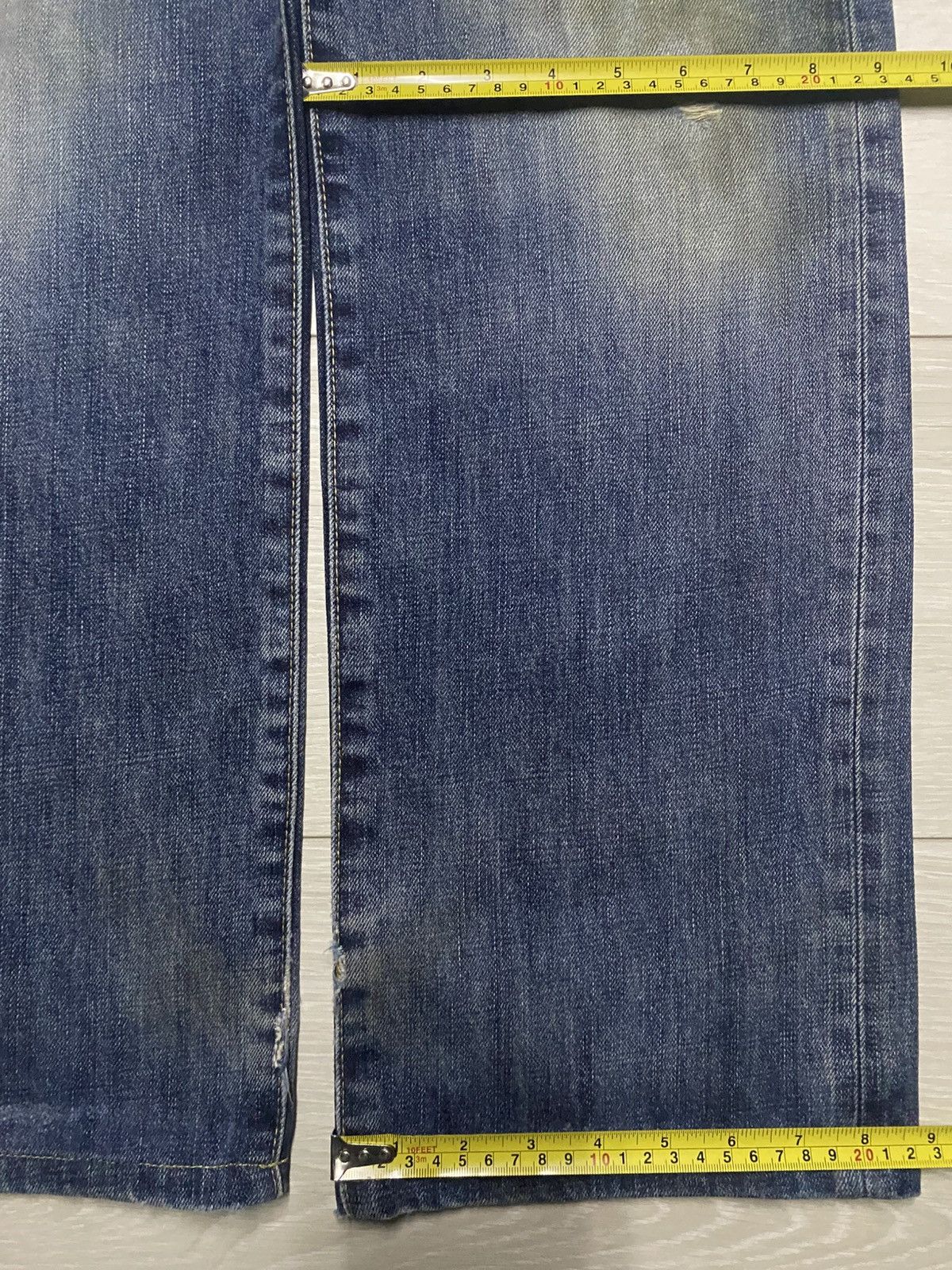 Japanese Brand Vintage Uniqlo S-003 Faded Wash Grunge Distressed Baggy Jean Size US 30 / EU 46 - 16 Thumbnail