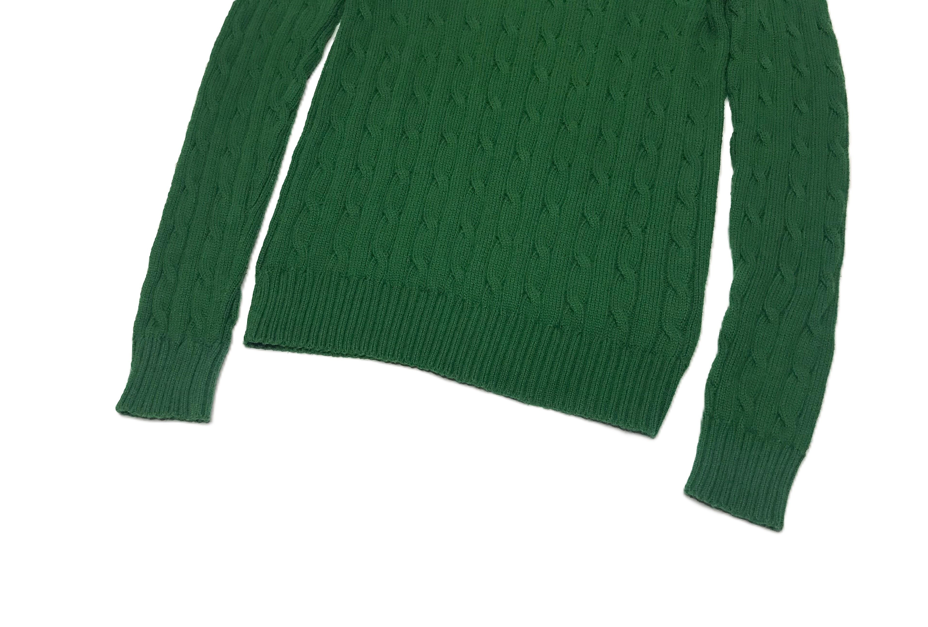 Polo Ralph Lauren Polo Ralph Lauren Womens Cable Knit Sweater Sz M Green Size M / US 6-8 / IT 42-44 - 5 Thumbnail