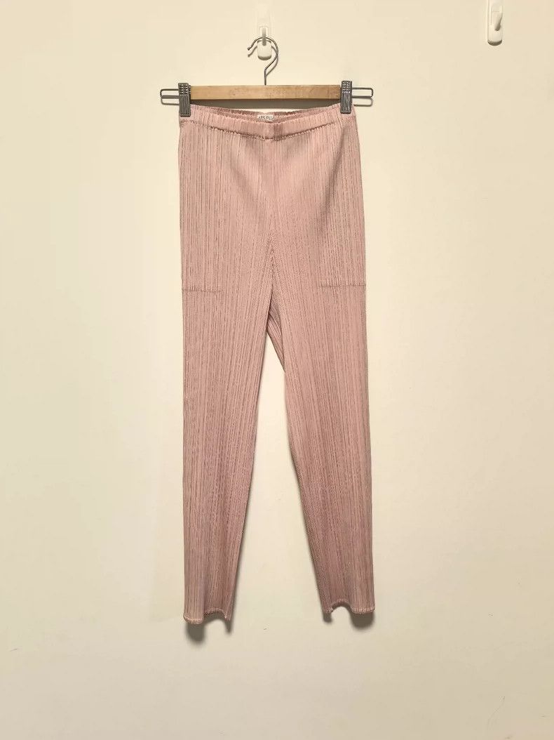 Issey Miyake Issey Miyake size:1 Cherry blossom pink pleated trousers Size 23" - 1 Thumbnail