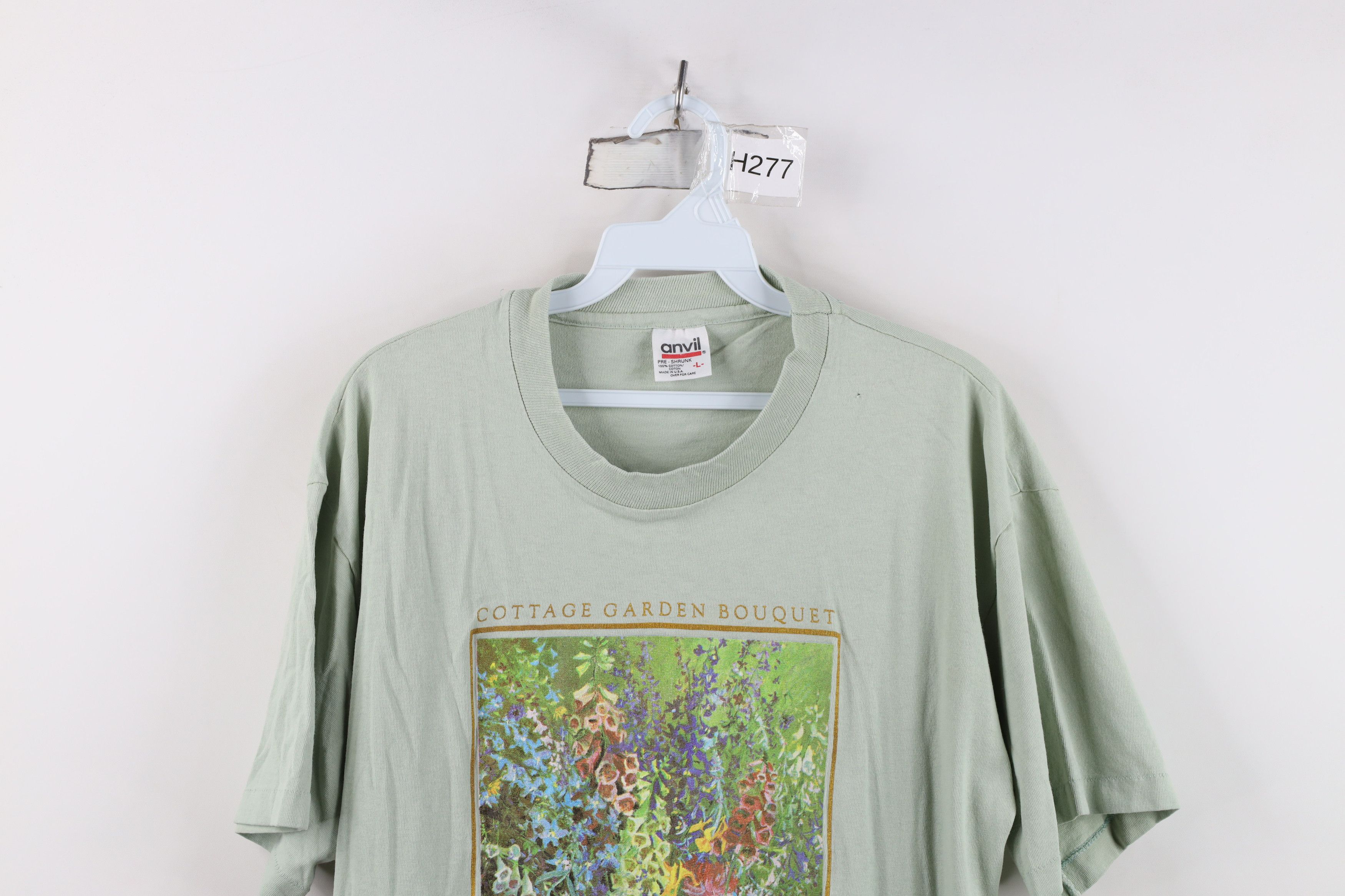 Vintage Vintage 90s Streetwear Cottage Garden Bouquet Flower T-Shirt Size L / US 10 / IT 46 - 2 Thumbnail
