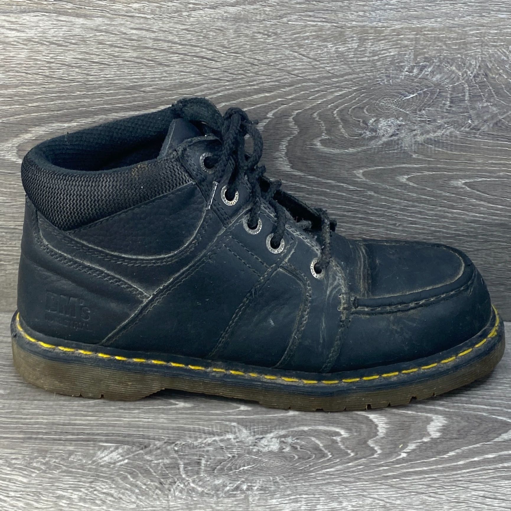 Dr. Martens Dr. Martens Boots Mens 11 Steel Toe Darby Black Leather Industrial Work/Combat Boot Size US 10 / EU 43 - 2 Thumbnail