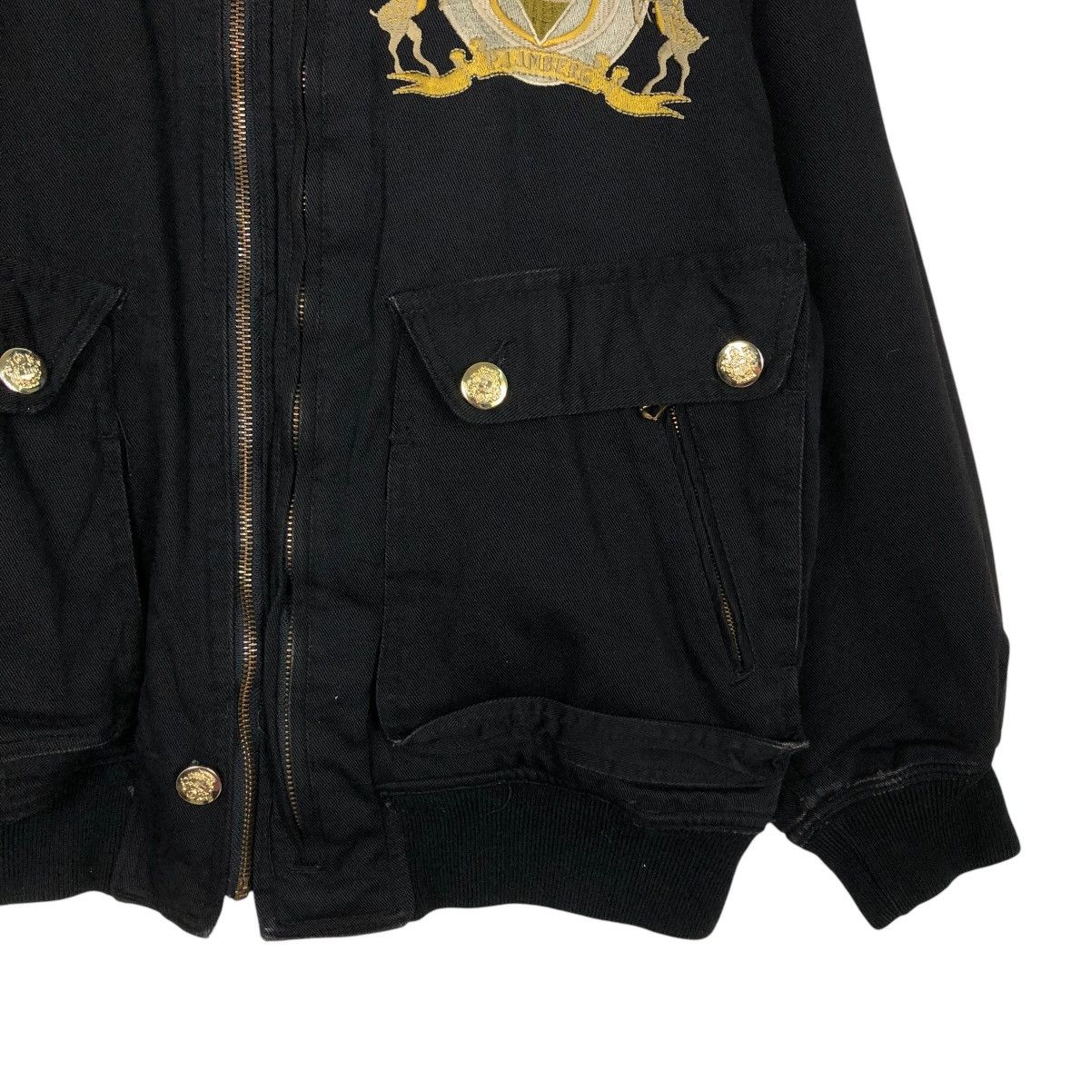 Japanese Brand VINTAGE REVERSIBLE BOMBER JACKET WILLS WOODBINS ISSEY MIYAKE Size US M / EU 48-50 / 2 - 7 Thumbnail