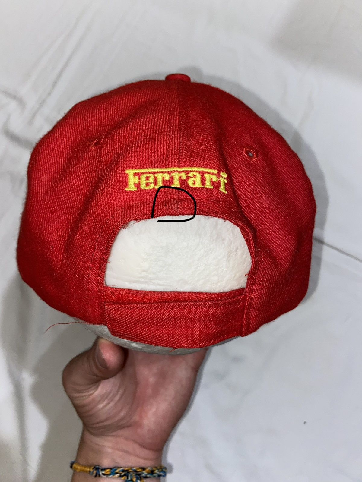 Ferrari × Vintage Vintage Ferrari red 90’s Y2K racing streetwear hat cap f-1 Size ONE SIZE - 13 Thumbnail