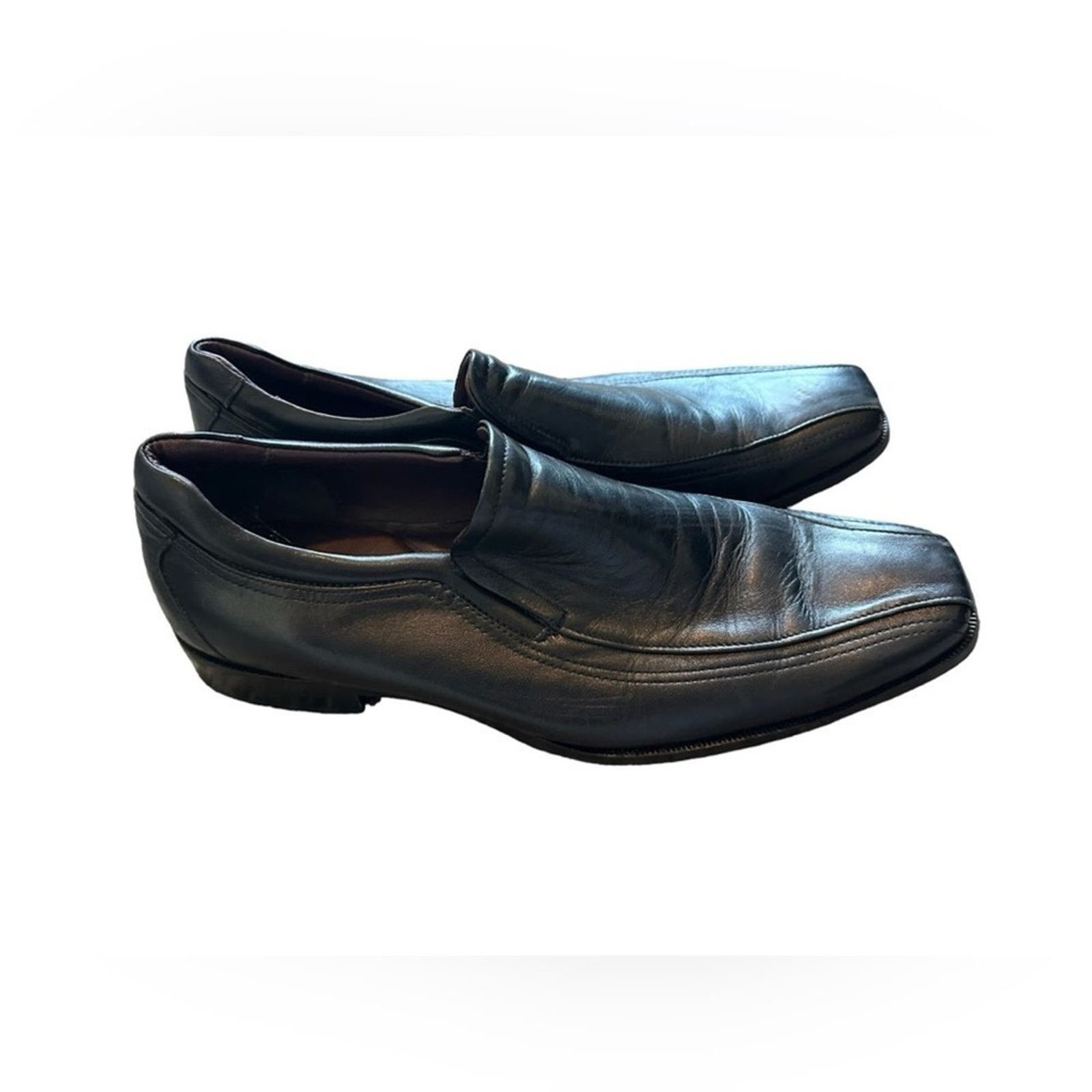 Johnston & Murphy Johnston & Murphy Men's Black Leather Dress Shoes Size 11.5 Size US 11.5 / EU 44-45 - 1 Thumbnail