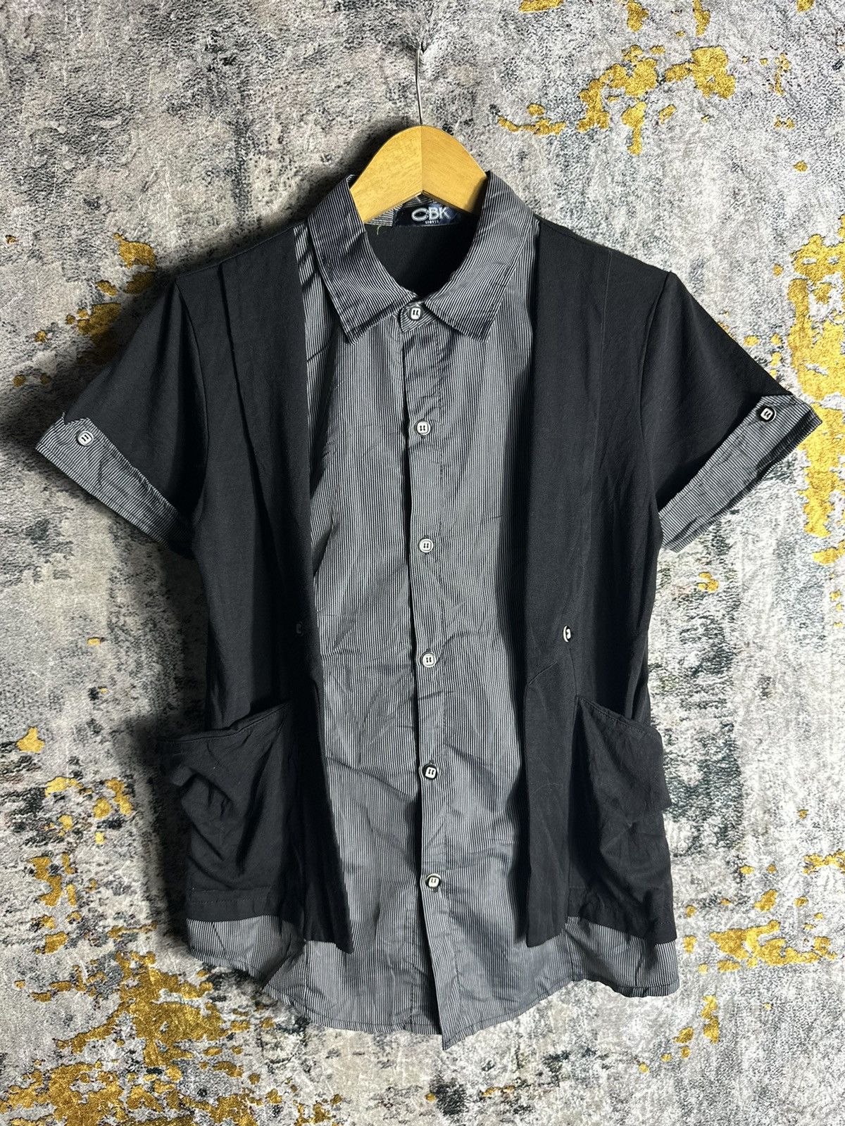 IF SIX WAS NINE LGB STYLE CBK DOUBLE LAYER SHIRT BUTTON UPS