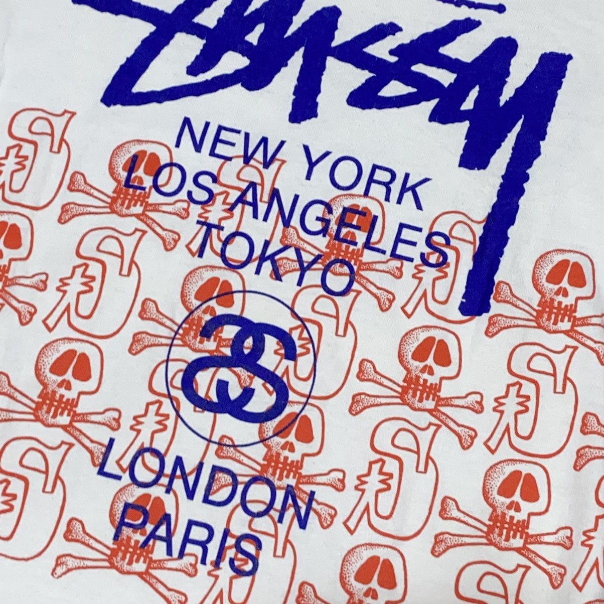 Stussy × Vintage ❌SOLD❌ STUSSY TOUR SKULL Size US S / EU 44-46 / 1 - 4 Thumbnail