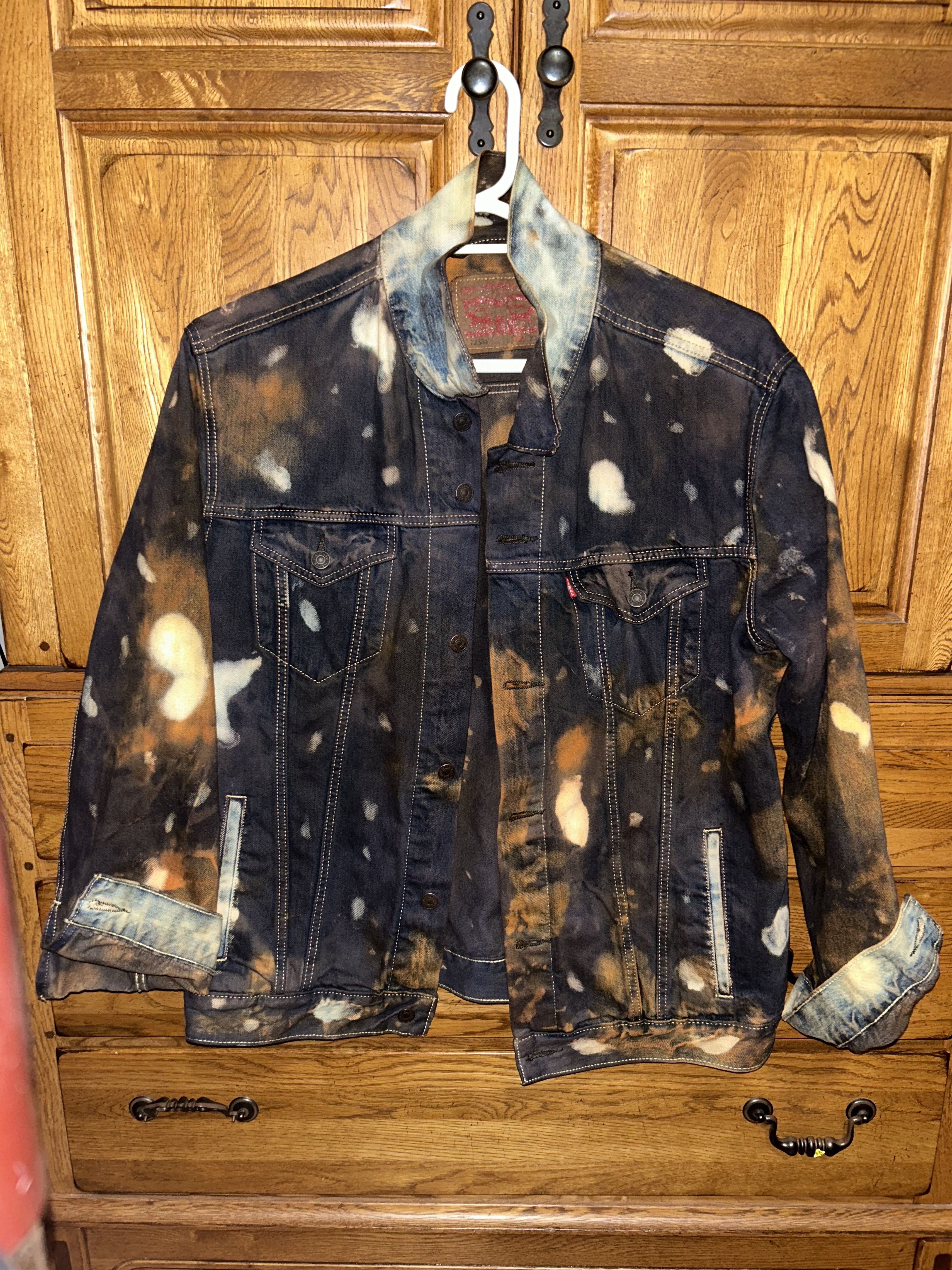 Hand Painted and Dyed Art Jacket