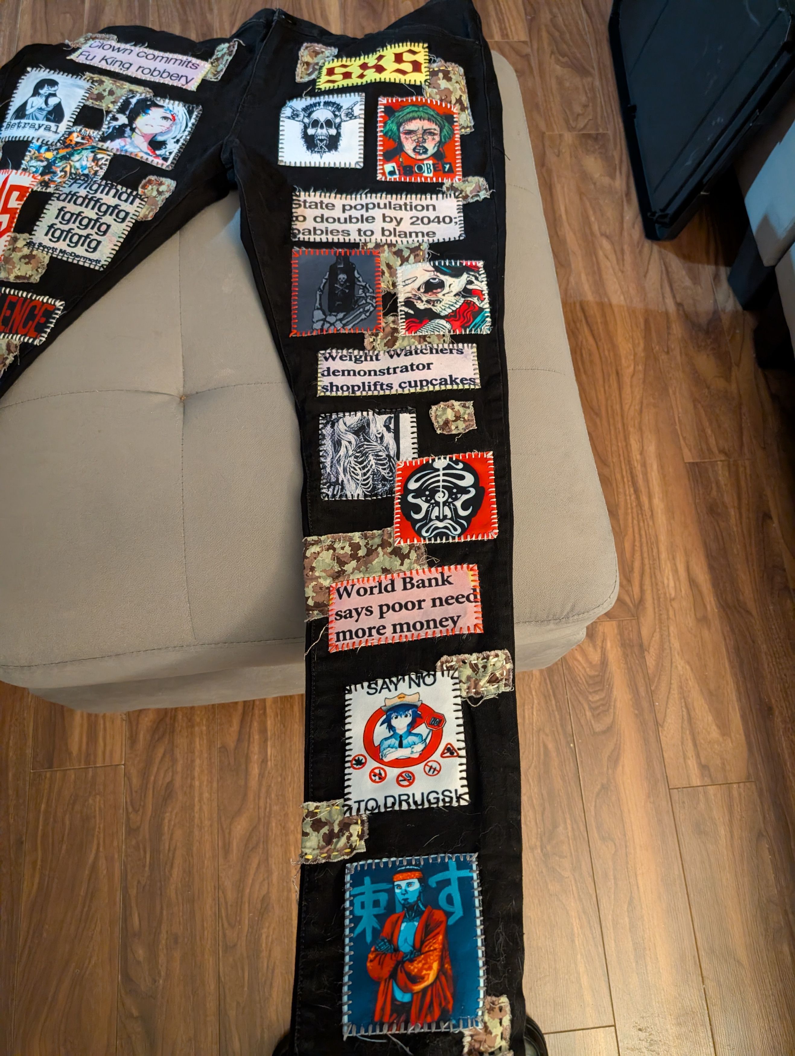 Other Suffer x Silence Patch Denim Pants Size US 38 / EU 54 - 3 Thumbnail