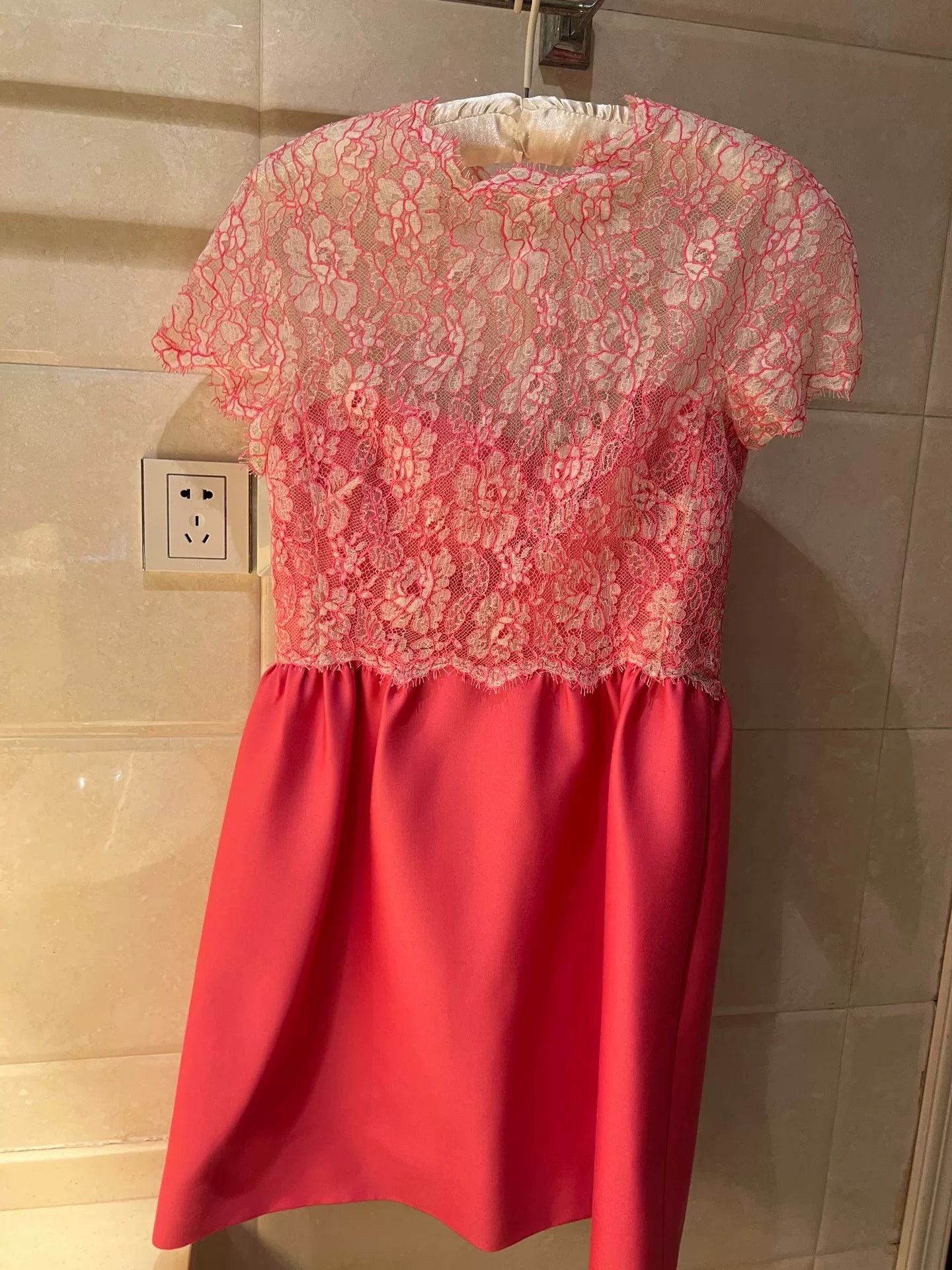 Valentino Pink Lace Dress