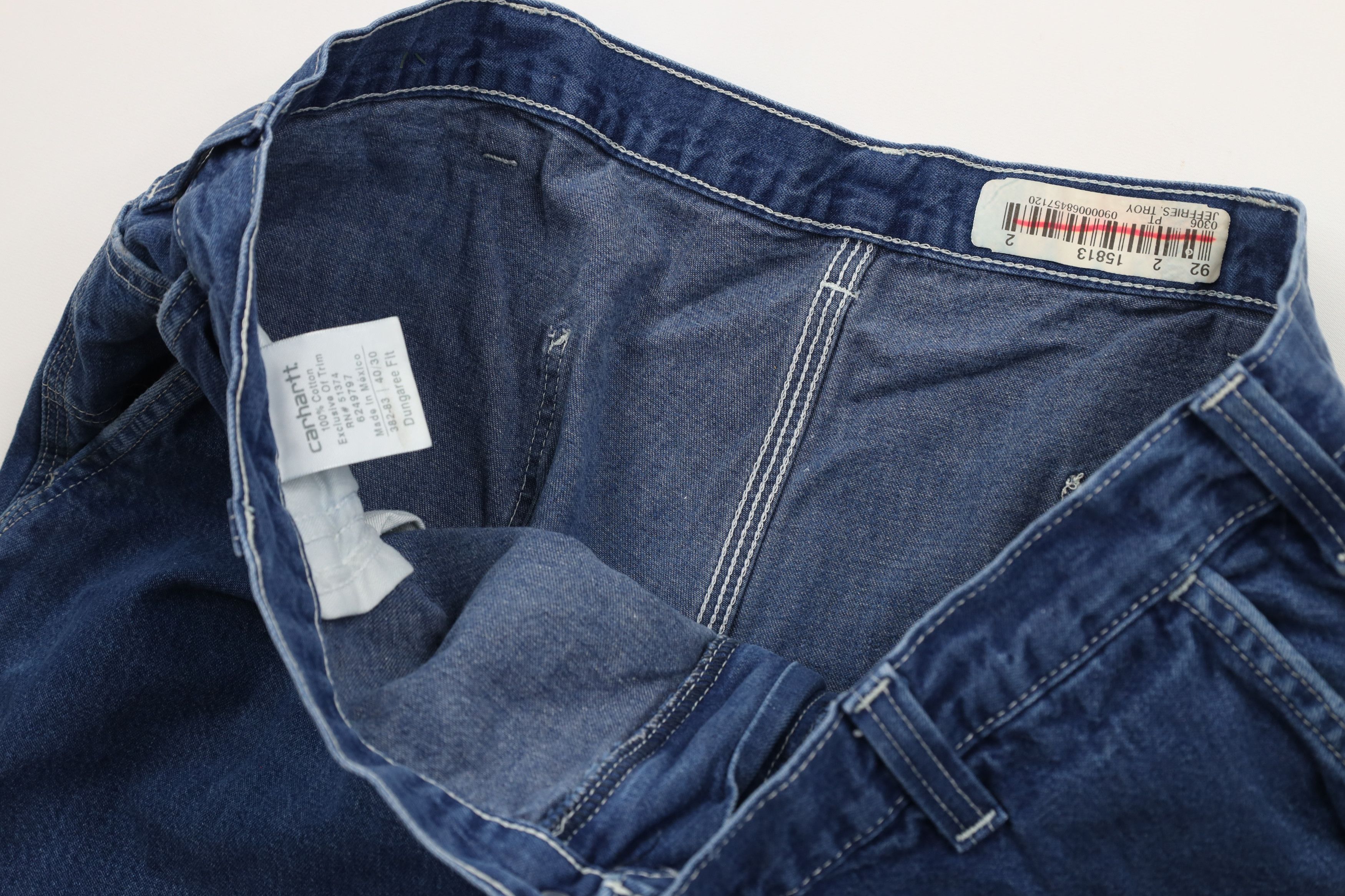 Carhartt × Vintage Vintage Carhartt Out Wide Leg Dungaree Denim Jeans Blue Size US 40 / EU 56 - 7 Thumbnail