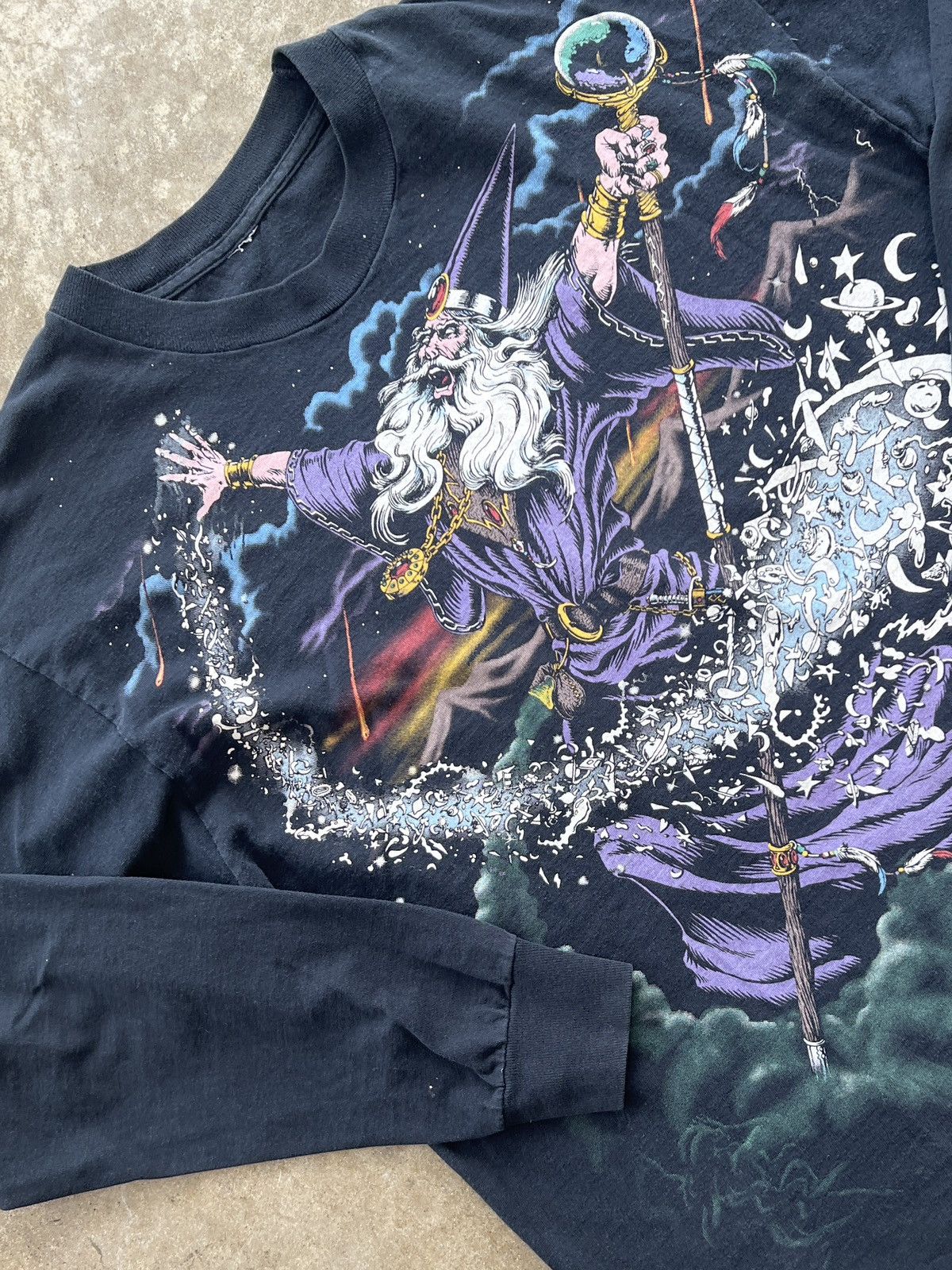 Vintage 1994 Wizard Magic Full Graphic Single Stitch Tee XXL