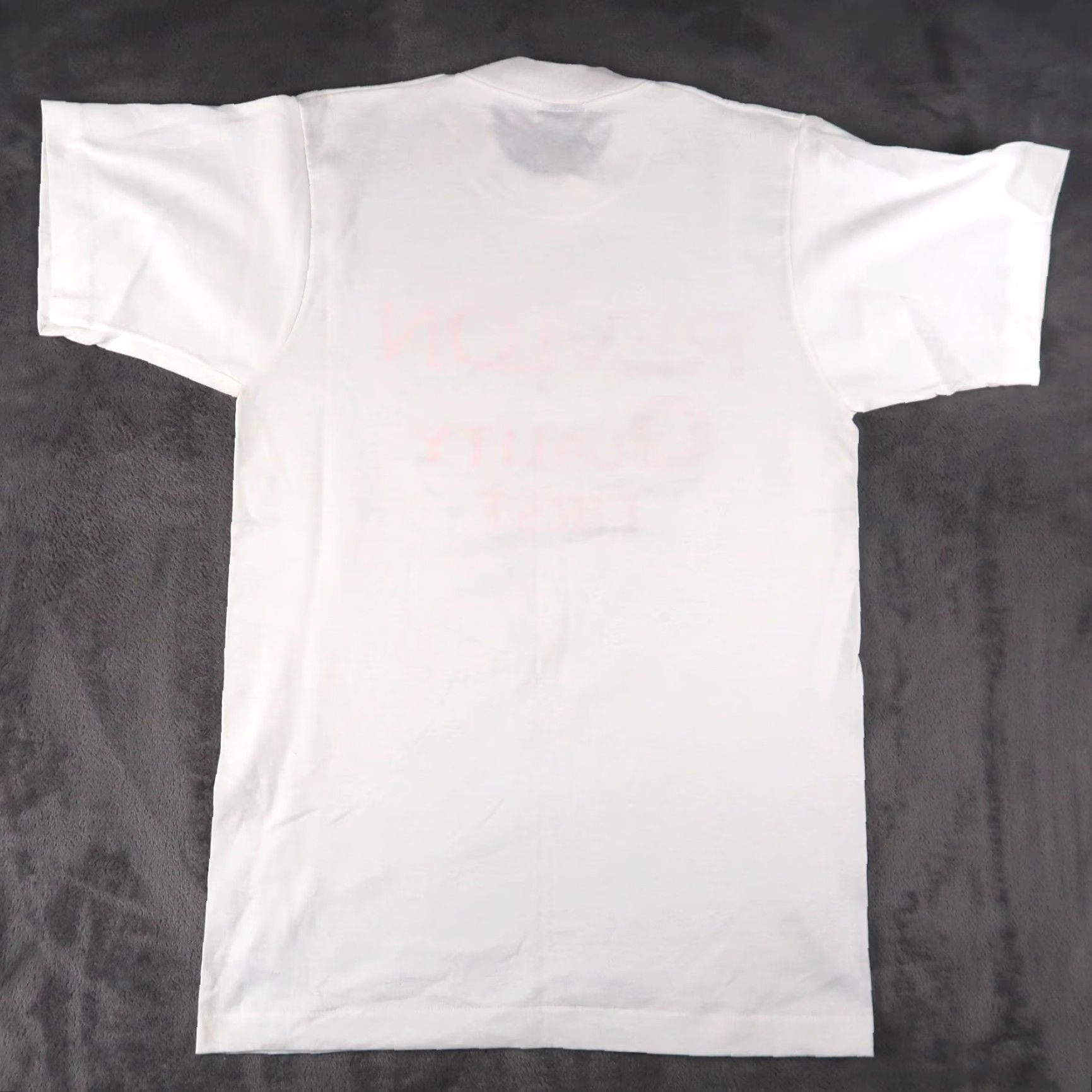 Vintage VINTAGE 90s Revlon Quality First Graphic Print T-Shirt Men Medium White Cotton Retro Size US M / EU 48-50 / 2 - 2 Thumbnail