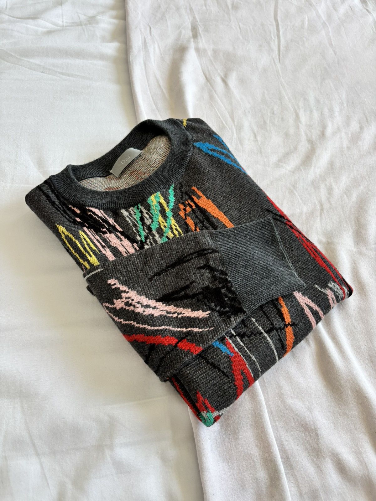 Dior Dior Homme SS15 Scribble Knit - Small Size US S / EU 44-46 / 1 - 1 Thumbnail