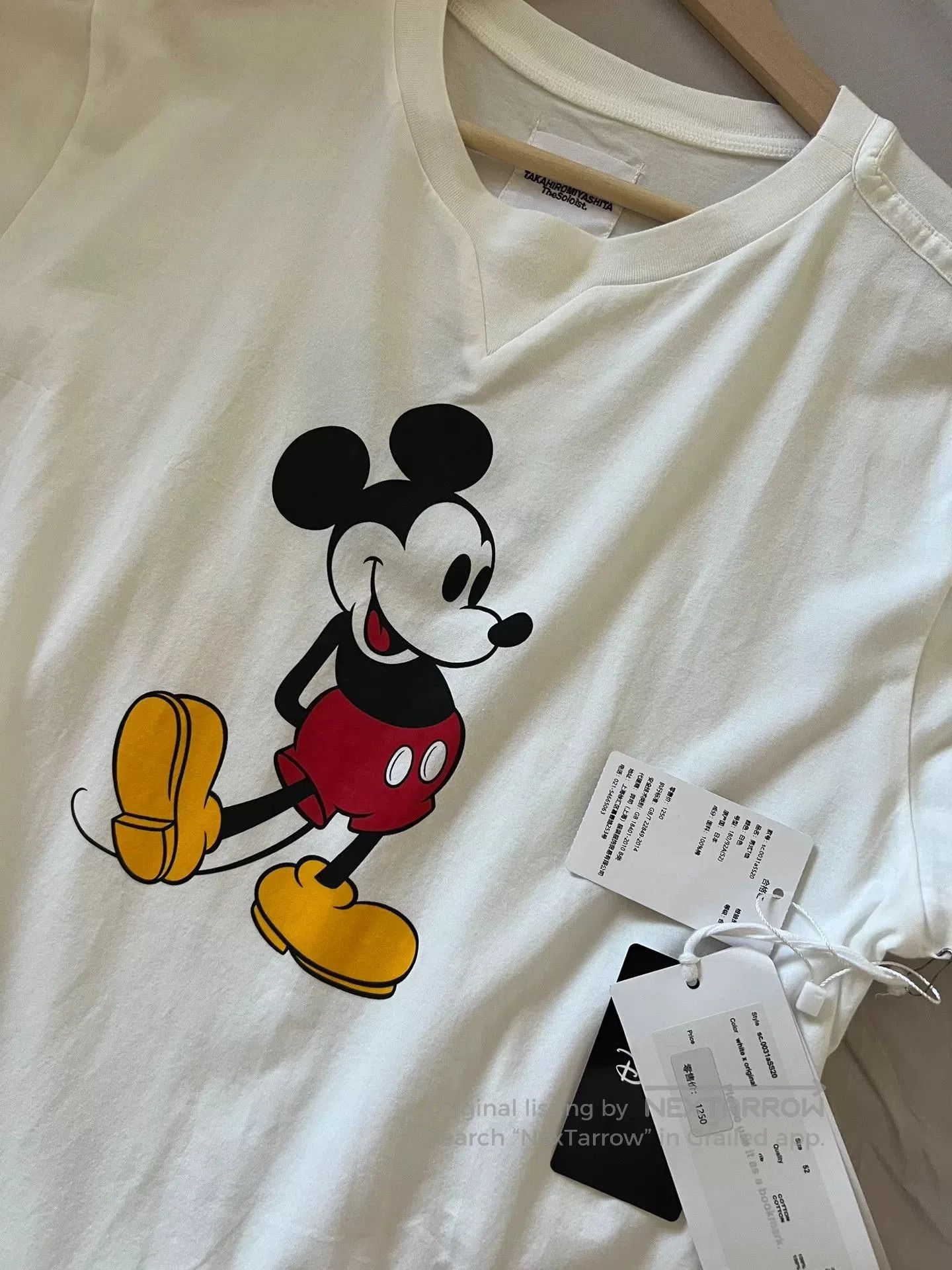 Takahiromiyashita The Soloist. Soloist Archive Mickey Mouse T-shirt. Size US L / EU 52-54 / 3 - 4 Thumbnail