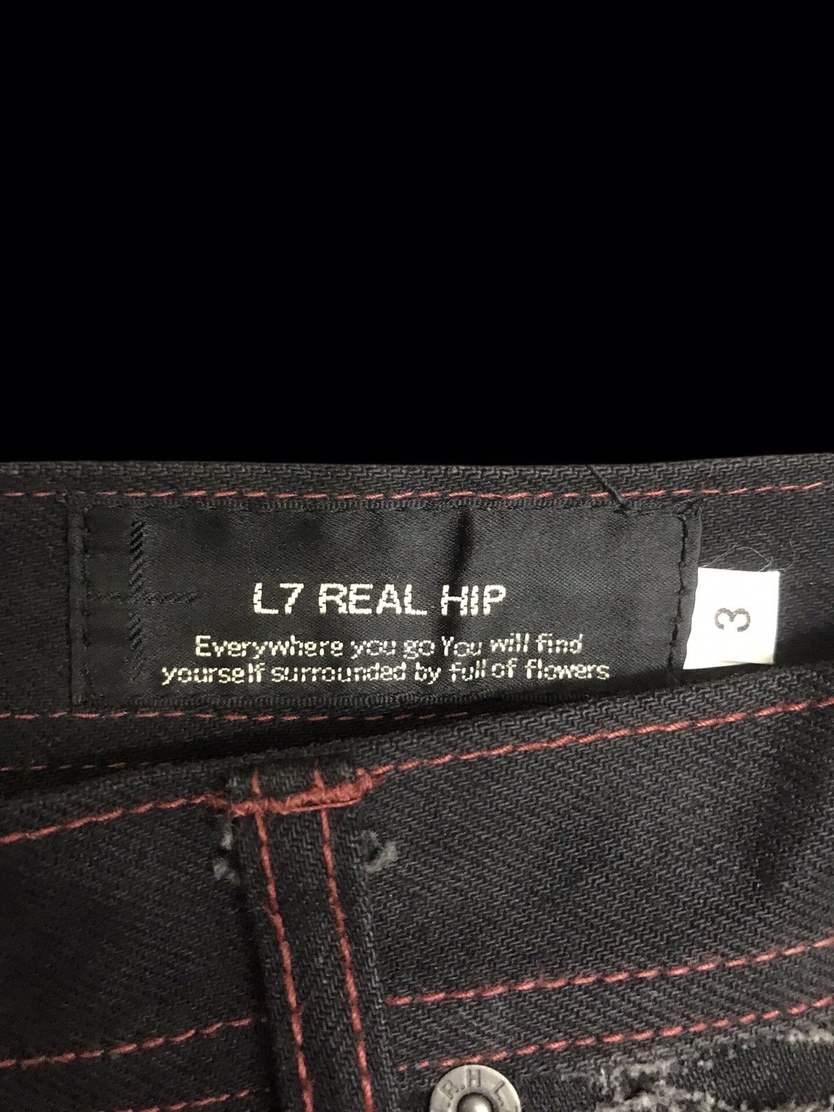 Japanese Brand 💥RAW DENIM FLARE💥Archival L7 Tokyo Style Sturdy Denim F134 Size US 33 - 8 Thumbnail