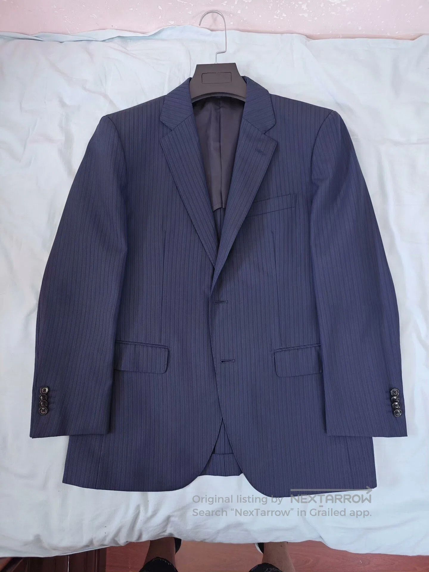 Japanese Brand Dormeuil Wool Custom Suit Jacket. Size US M / EU 48-50 / 2 - 5 Thumbnail